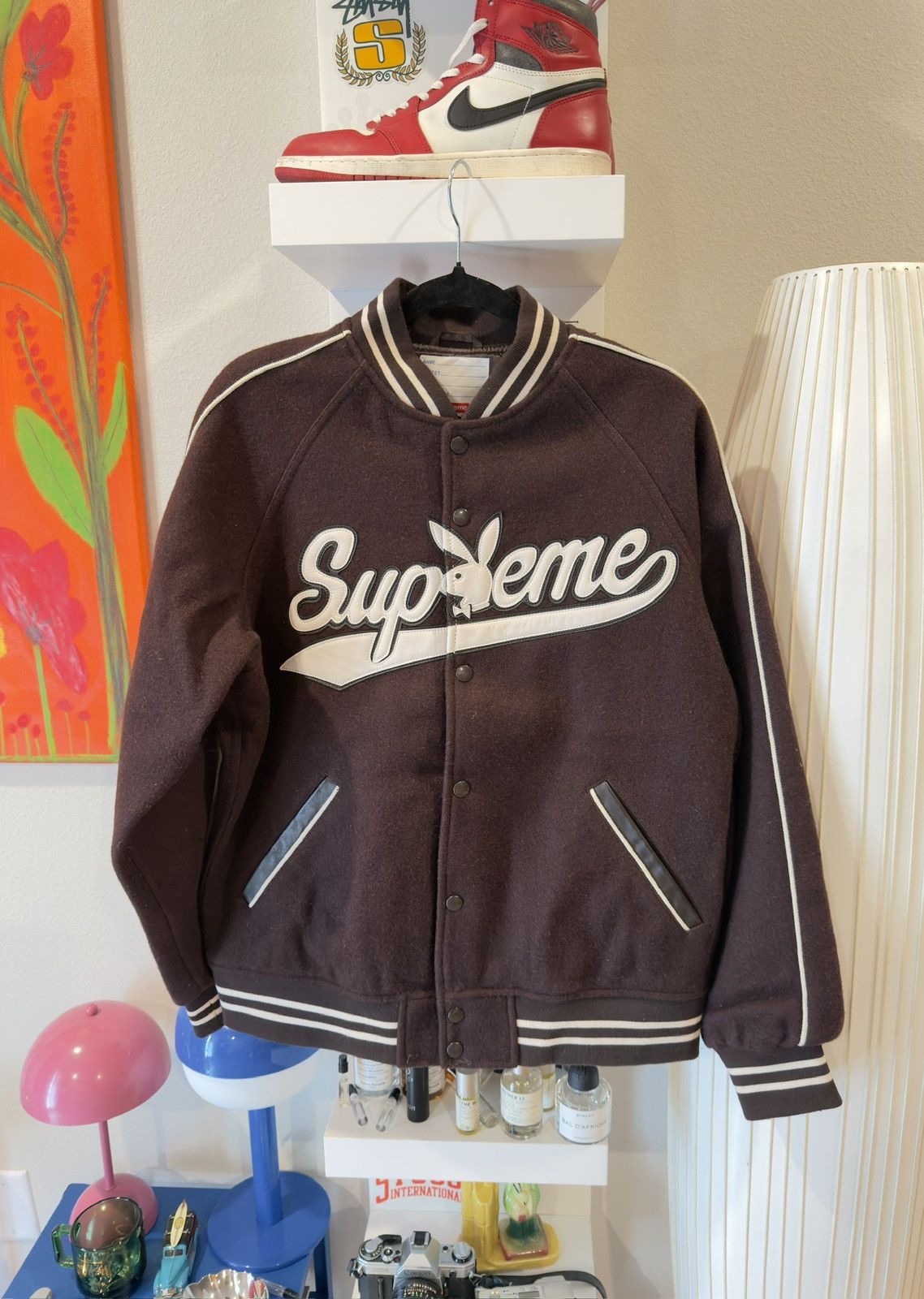 Playboy × Supreme Supreme Playboy Wool Varsity Jacket Size US M / EU 48-50 / 2 - 2 Thumbnail