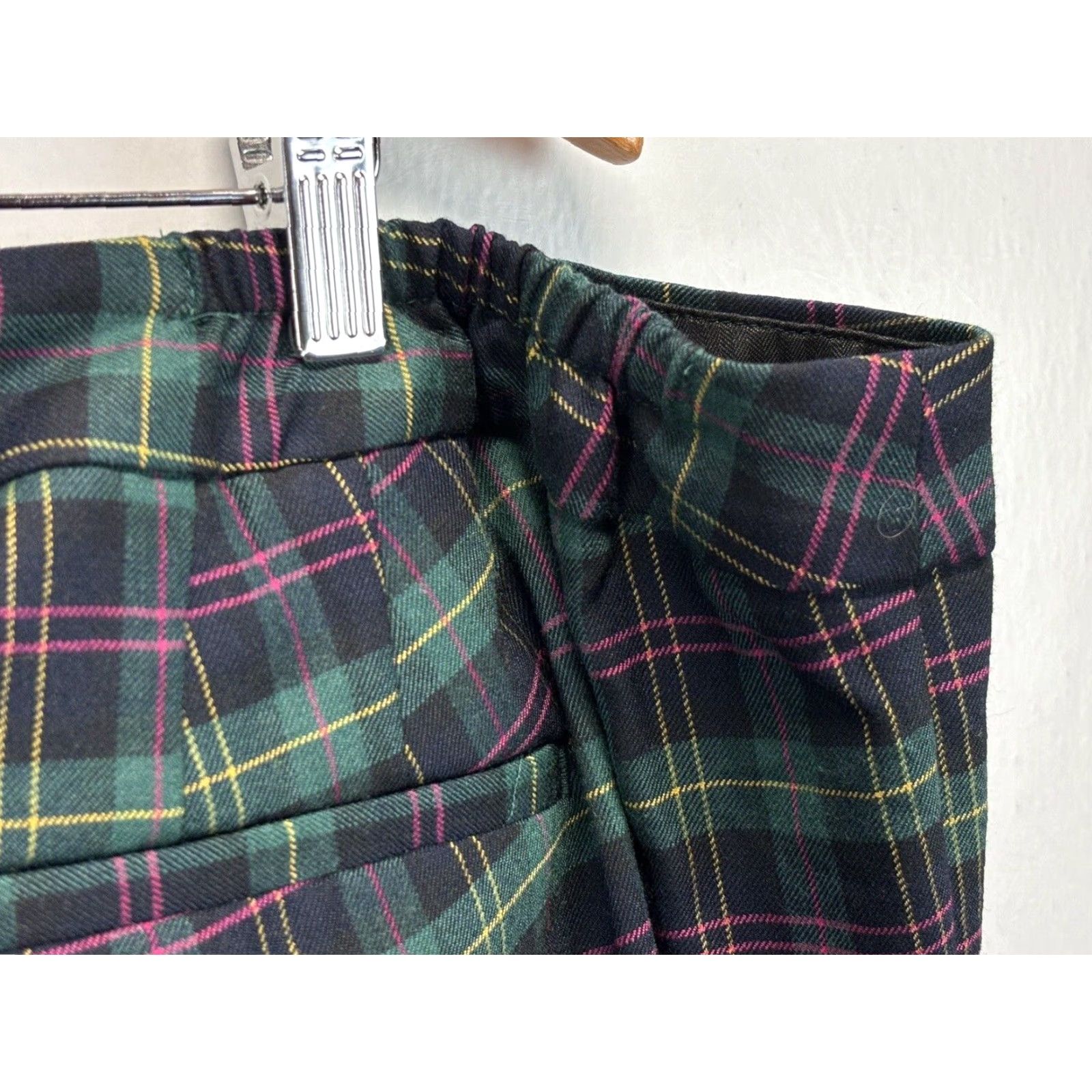 Talbots Talbots Hampshire Pants Women 24W Plus Plaid Wool Blend Ankle Multicolor Womens Size 42" / US 20 - 5 Thumbnail