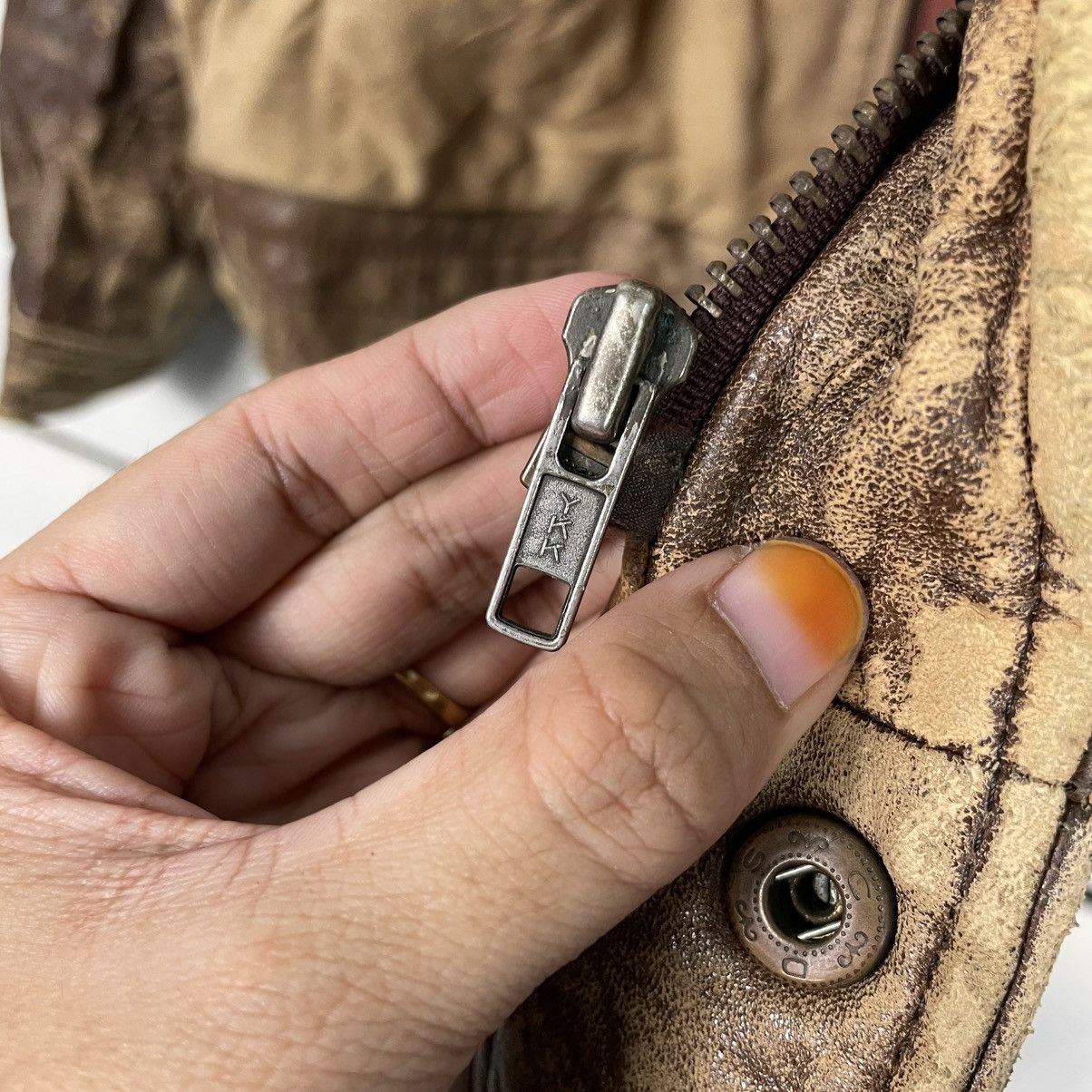 Japanese Brand Japanese Brand Street Life Military Leather Jacket Size US M / EU 48-50 / 2 - 16 Thumbnail