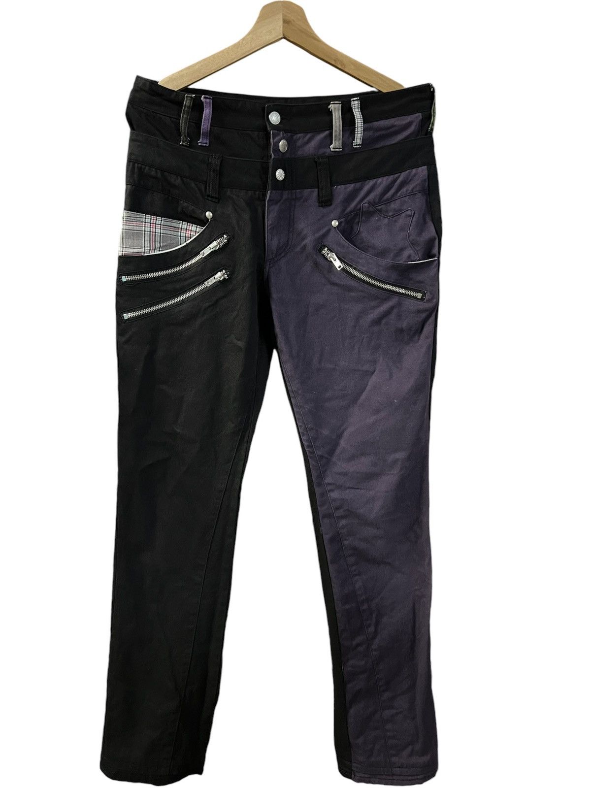 If Six Was Nine × Japanese Brand × Seditionaries MANYDOPE DOUBLE WAIST PUNK PANTS Size US 31 - 1 Thumbnail