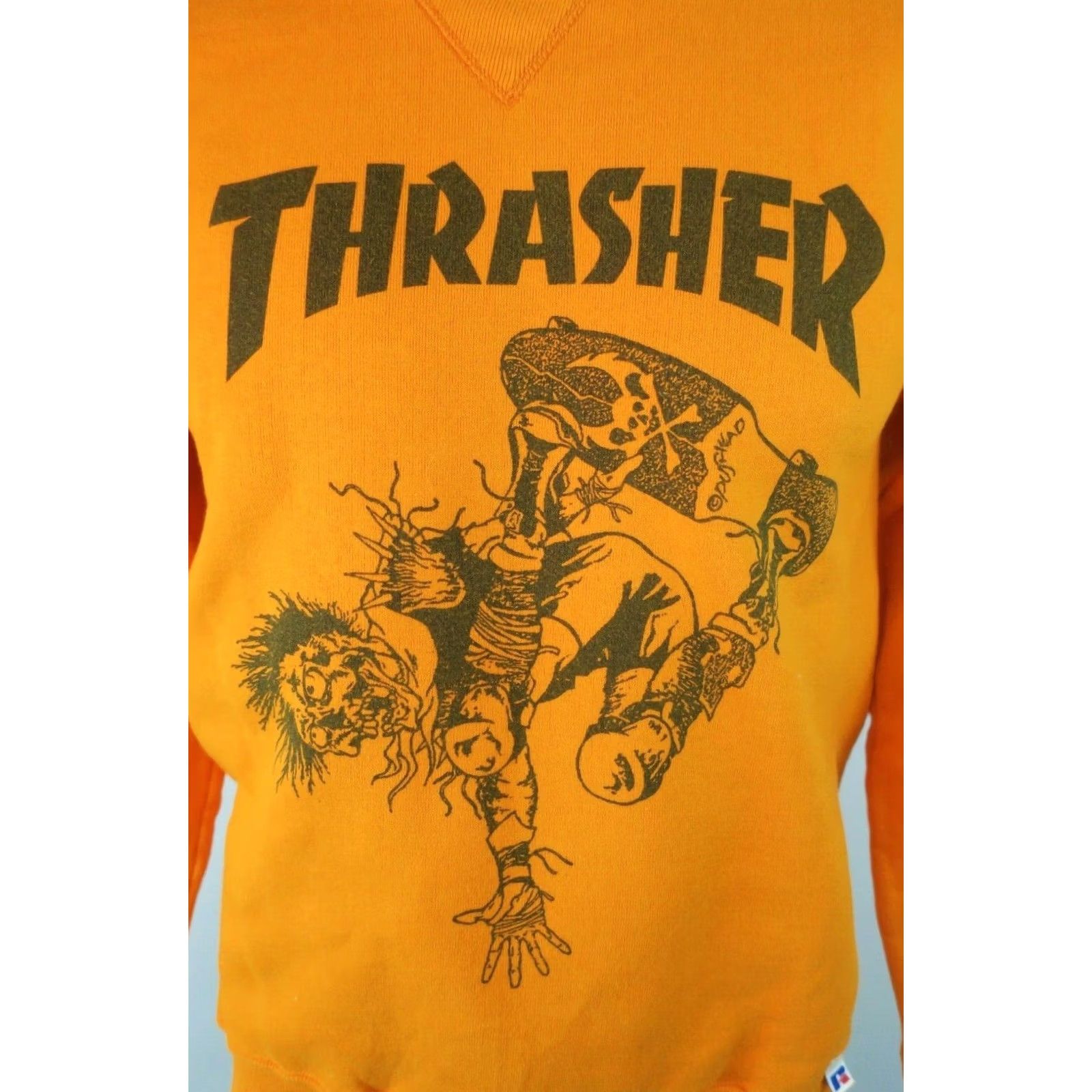 Thrasher VINTAGE Thrasher Sweatshirt Hip Hop Orange M Adult Mens 80s Pushead NOS Deadstock Pants? Size US M / EU 48-50 / 2 - 3 Thumbnail