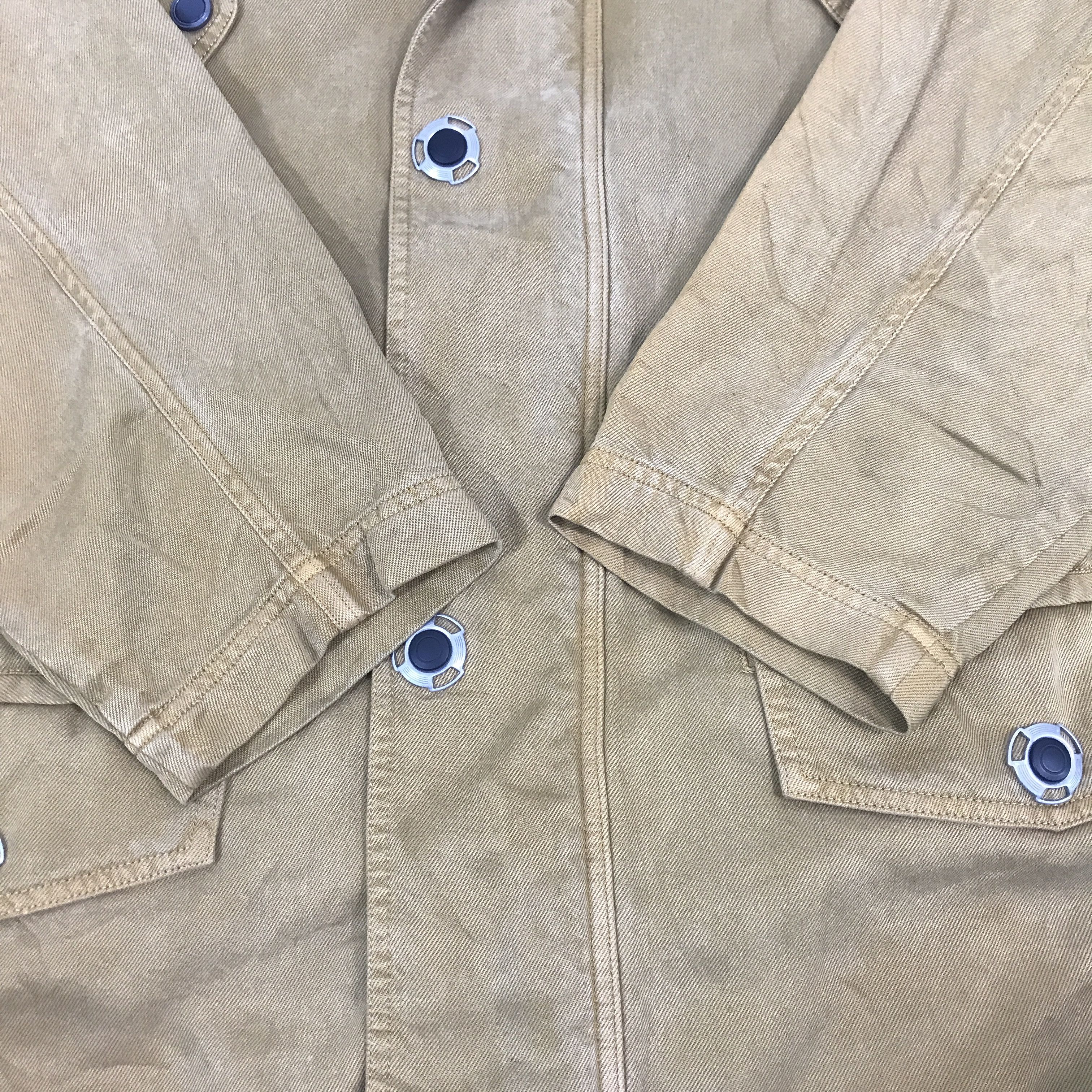 Charles Jourdan × Japanese Brand × Vintage Vintage Charles Jourdan khaki chore coat Jacket Size US M / EU 48-50 / 2 - 8 Thumbnail