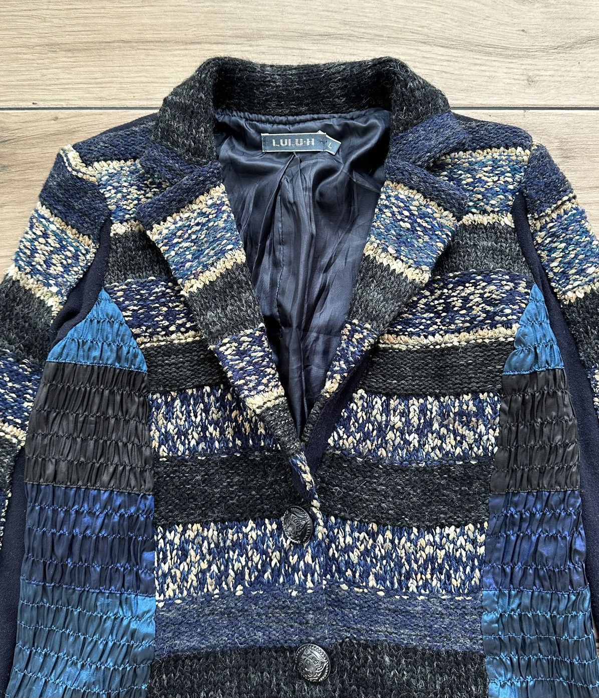 Other Lulu H Multicolor Blazer Jacket Viscose Wool Women's Size L Size L / US 10 / IT 46 - 3 Thumbnail