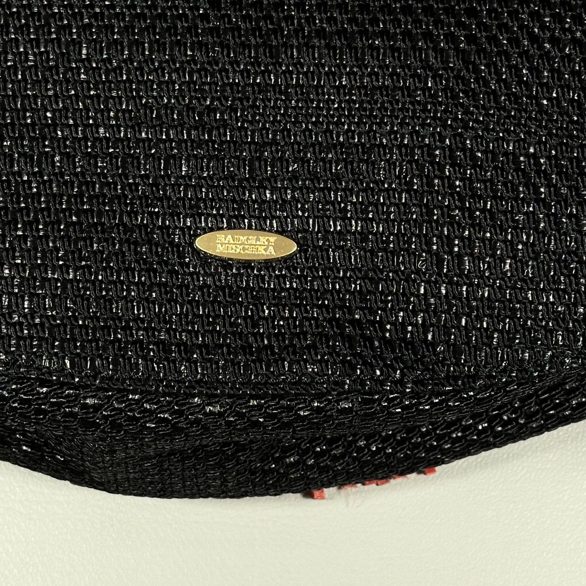Badgley Mischka Badgley Mischka Shoulder Bag Basket Weave Tassel Leather Size ONE SIZE - 4 Thumbnail