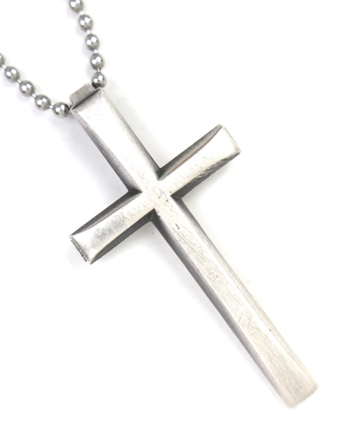 Hysteric Glamour 2000S SARAH JAPAN SILVER-PLATED CROSS BALL CHAIN NECKLACE Size ONE SIZE - 4 Thumbnail