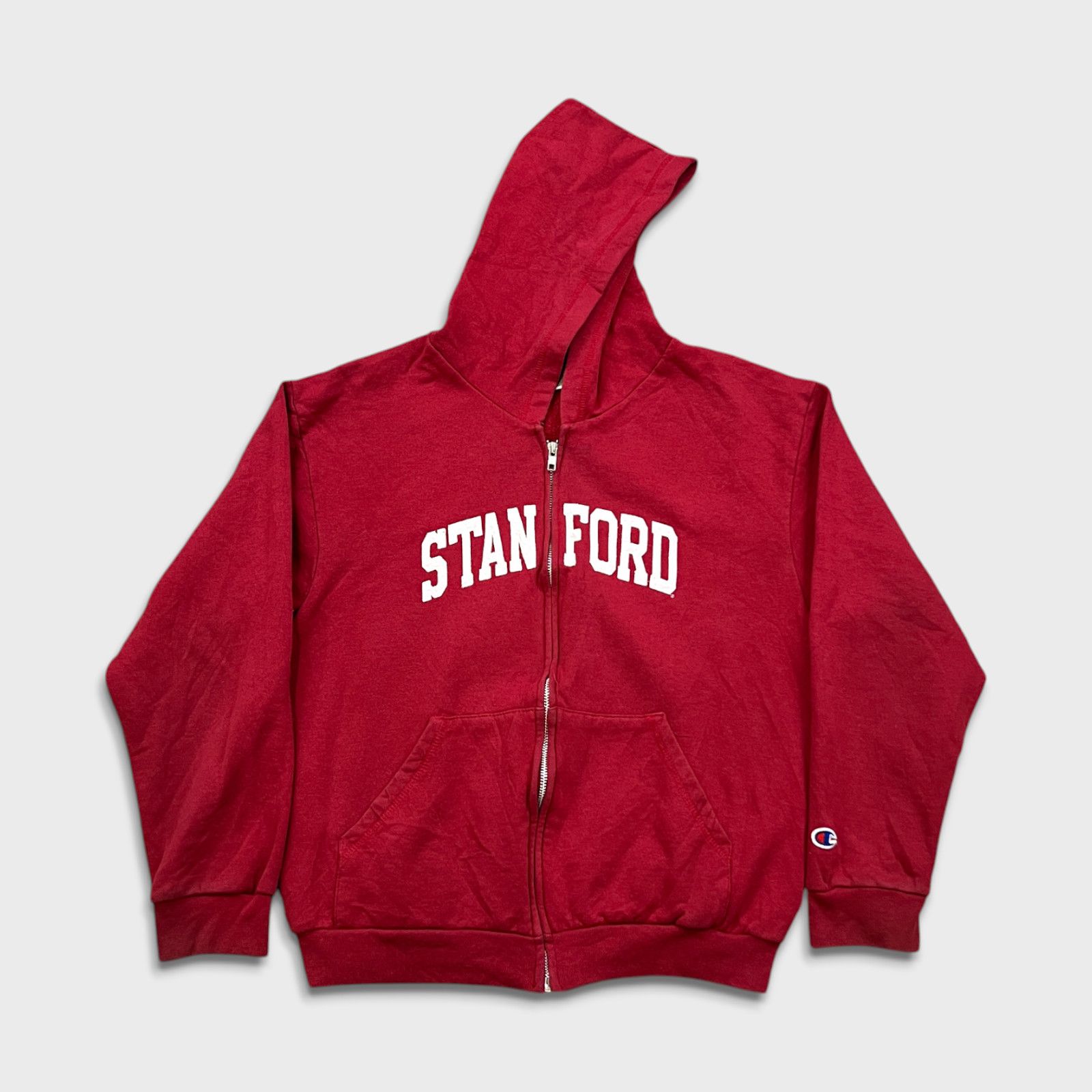 Champion × Vintage Vintage Champion Stanford University Hoodie Small Zip 90s Size US S / EU 44-46 / 1 - 1 Thumbnail