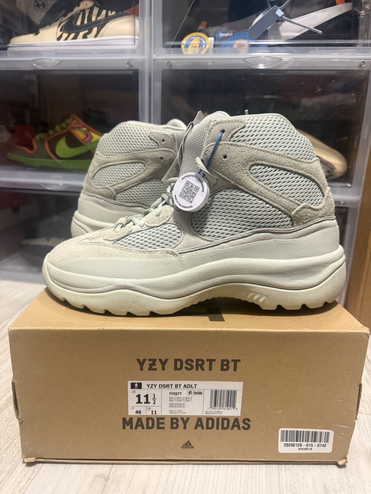 Adidas  Kanye West adidas Yeezy Boost 'Salt' Desert Boots | Grailed