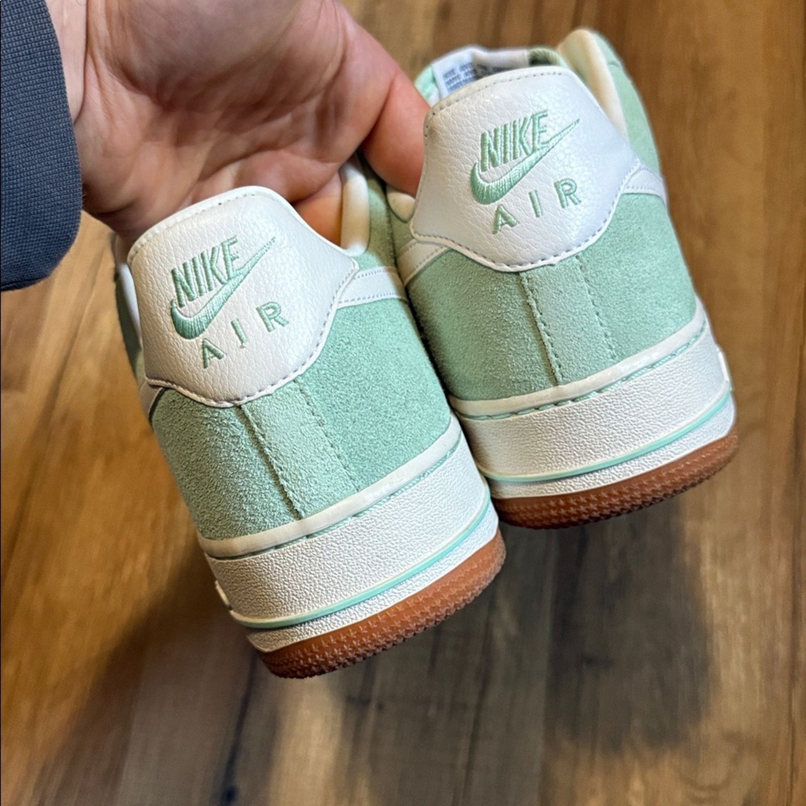 Nike 2013 Nike Air Force 1 Suede Arctic Green Gum Bottom Size US 10 / EU 43 - 5 Thumbnail