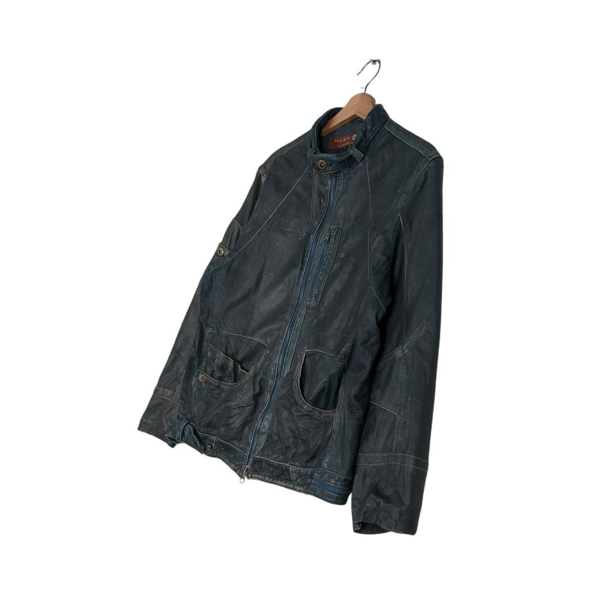 Japanese Brand 🔥IF SIX WAS NINE DESIGN LEATHER BIKER JACKET SAGA IBANEZ Size US S / EU 44-46 / 1 - 2 Thumbnail