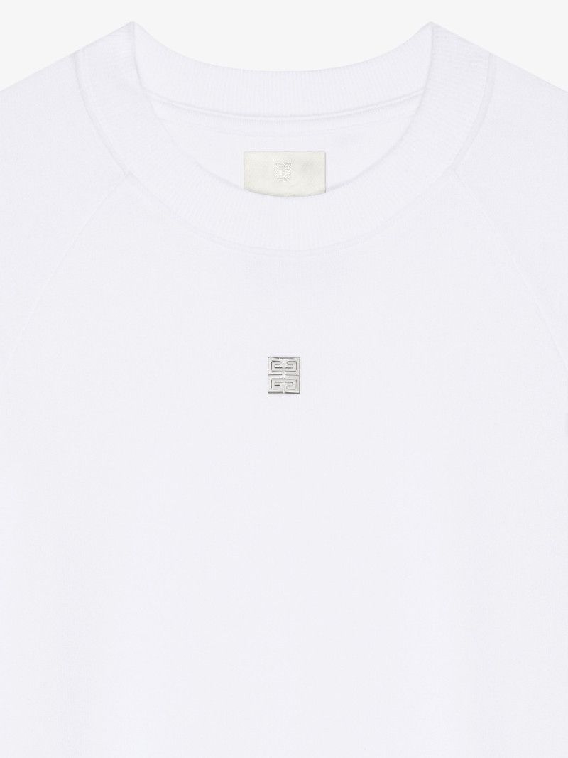 Givenchy o1n1vont0326 Slim Fit Sweatshirt in White Size M / US 6-8 / IT 42-44 - 2 Thumbnail