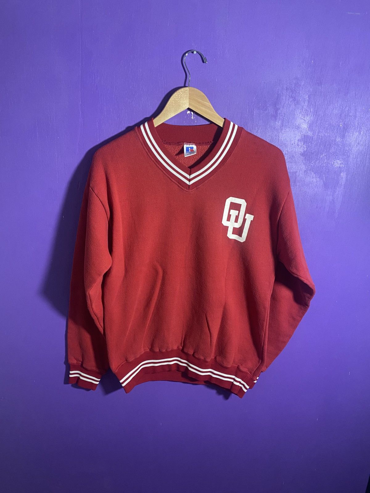 Vintage Vintage 80s Russell athletic Oklahoma Sooners sweatshirt Size US M / EU 48-50 / 2 - 1 Thumbnail