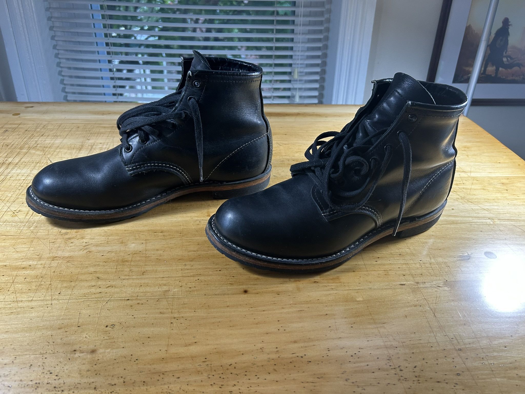Red Wing Beckman in Black Leather, Style 9414 Size US 9 / EU 42 - 3 Thumbnail