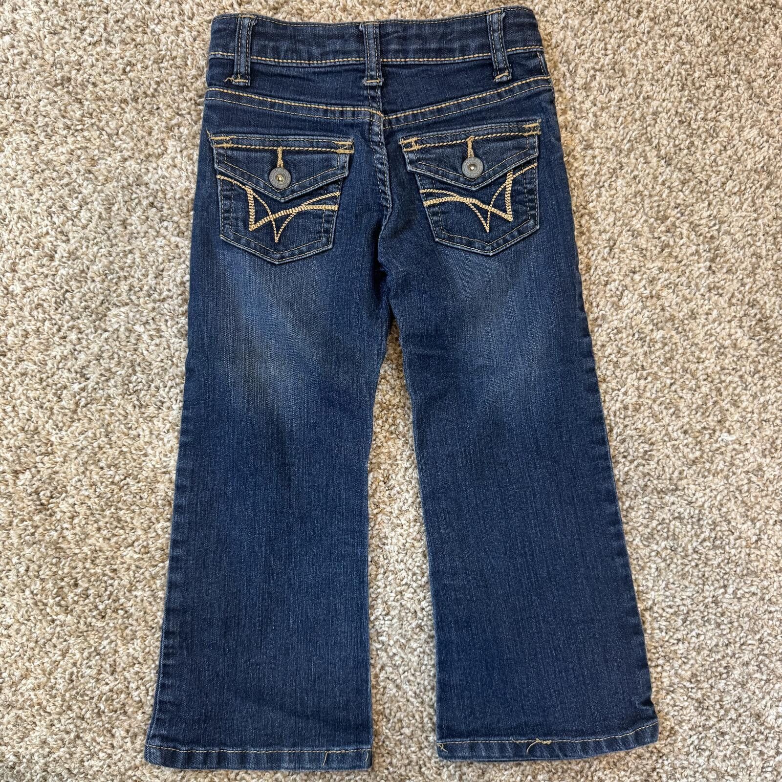 Wrangler Girls Wrangler (Kids) 4R Dark Blue Denim Jeans Size 24" / US 00 / IT 34 - 4 Thumbnail