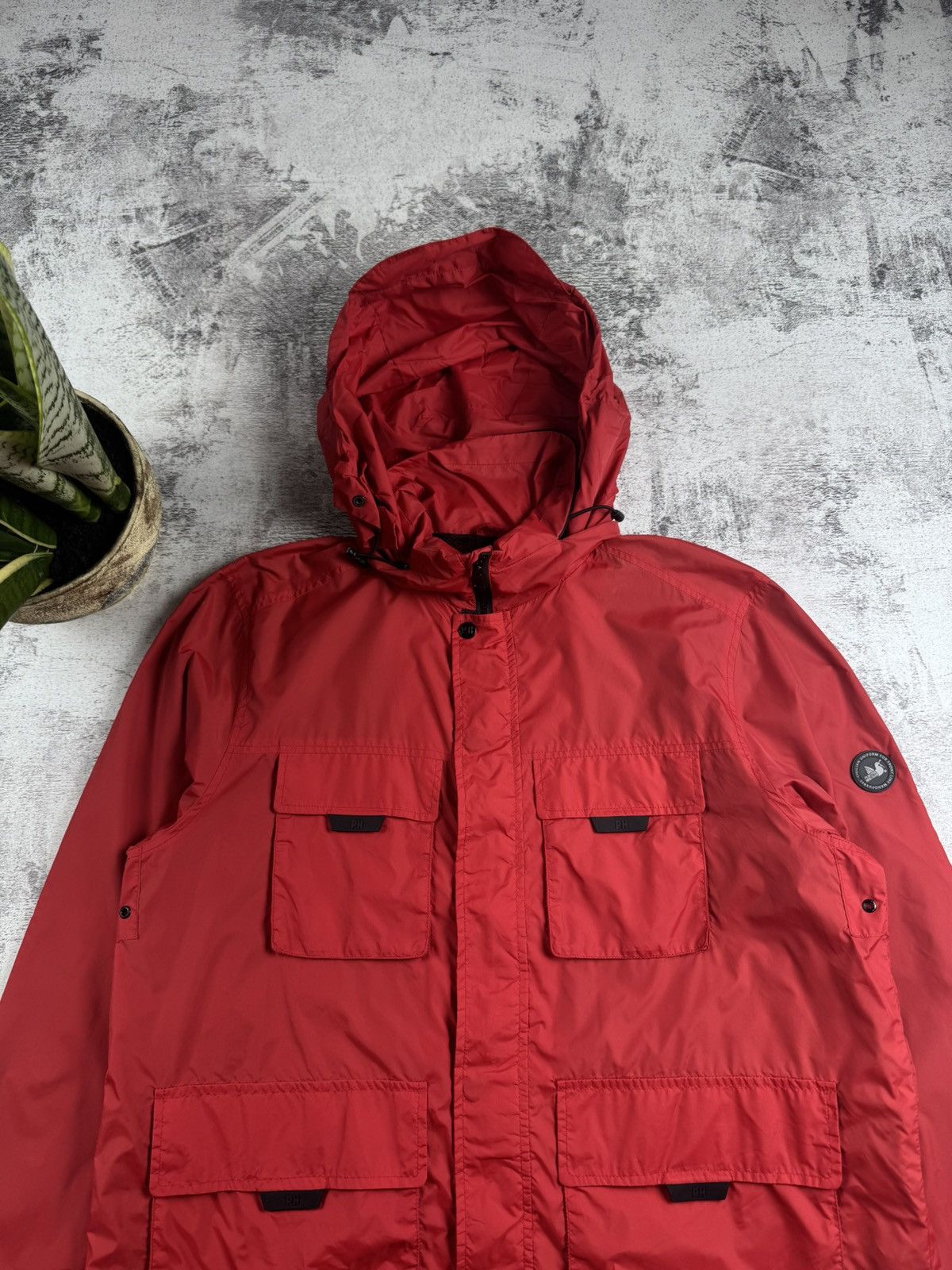 Vintage Peaceful Hooligan Dudley Red Zip Men’s XL Nylon Pocket Jacket Winderbreaker Size US XL / EU 56 / 4 - 5 Thumbnail
