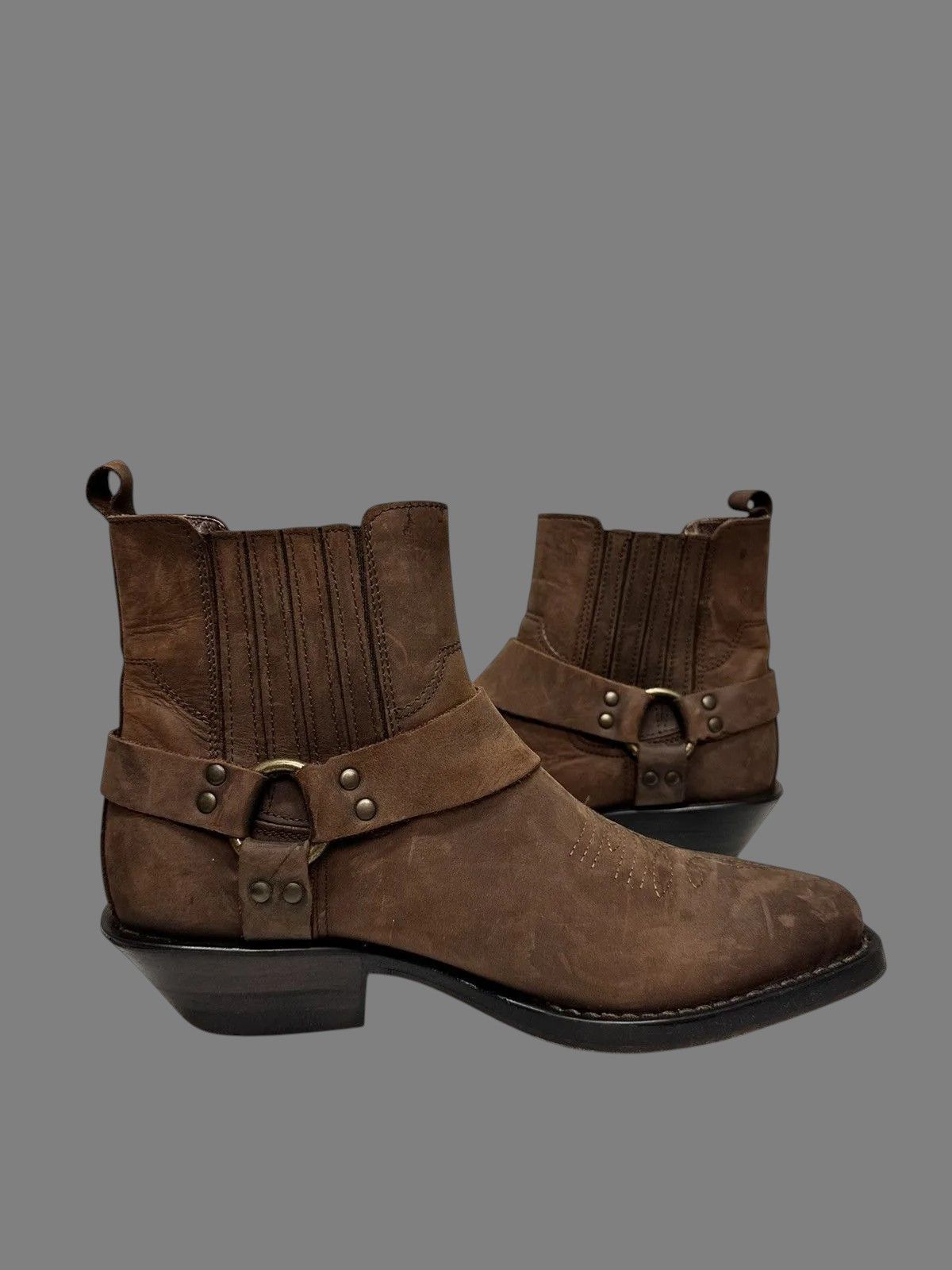 Dirk Bikkembergs Vintage Western Brown Ankle Boots Menswear Size 40 Size US 7 / EU 40 - 6 Thumbnail