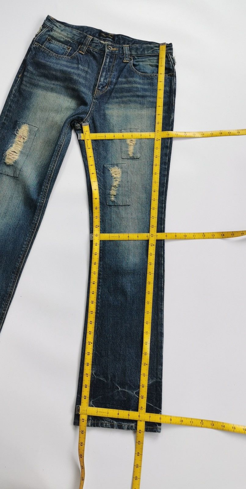 Japanese Brand Plaid Patch Beach Sound Japan Jeans Size US 30 / EU 46 - 12 Thumbnail