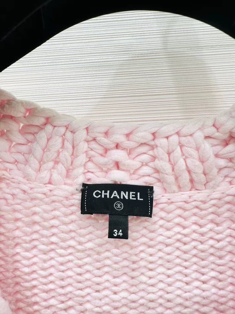 Chanel Chanel 22 Spring and Summer Popular Pink Thick Line Sweate Size XXS / US 00 / IT 34 - 2 Thumbnail