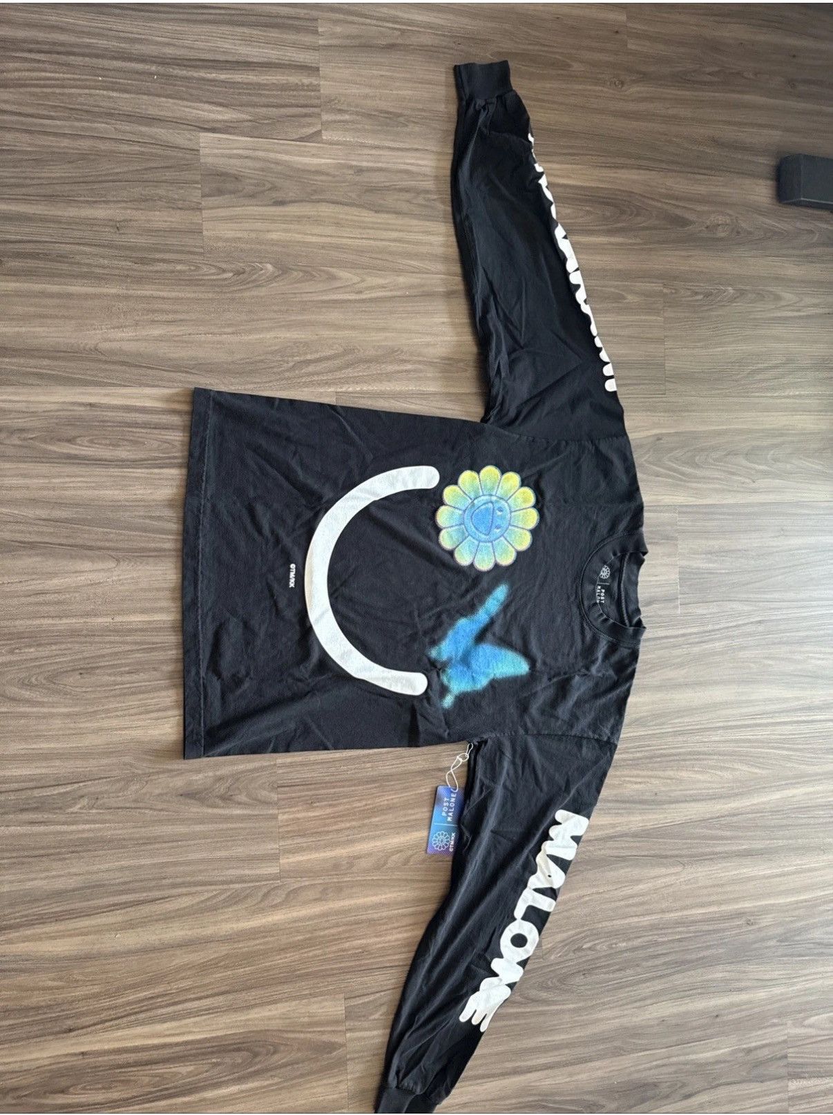 Takashi Murakami Murakami x Post Malone Long Sleeve Shirt Black Size M Size US M / EU 48-50 / 2 - 1 Thumbnail