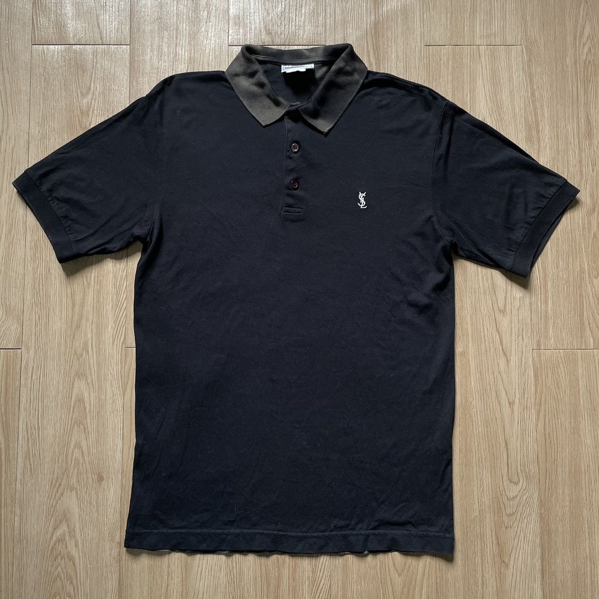 Yves Saint Laurent VINTAGE YSL TRICOTS POUR HOMME MADE ITALY POLO Size US S / EU 44-46 / 1 - 1 Thumbnail