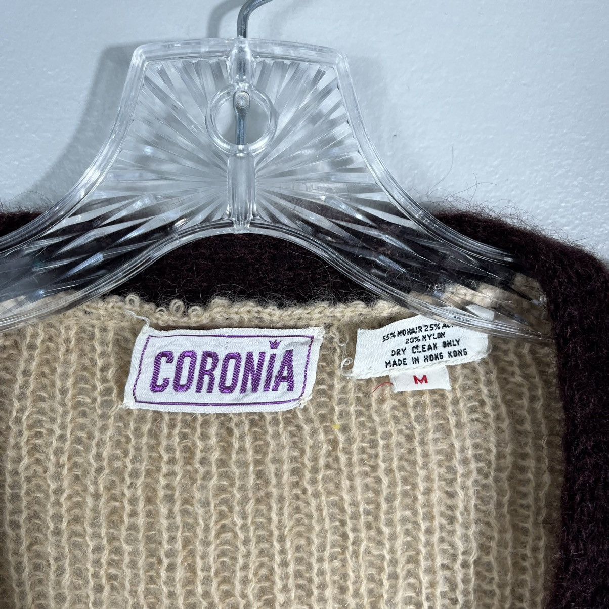 Vintage Coronia Vintage 70s Mohair Blend Tie Bell Sleeve Cardigan Size M / US 6-8 / IT 42-44 - 2 Thumbnail