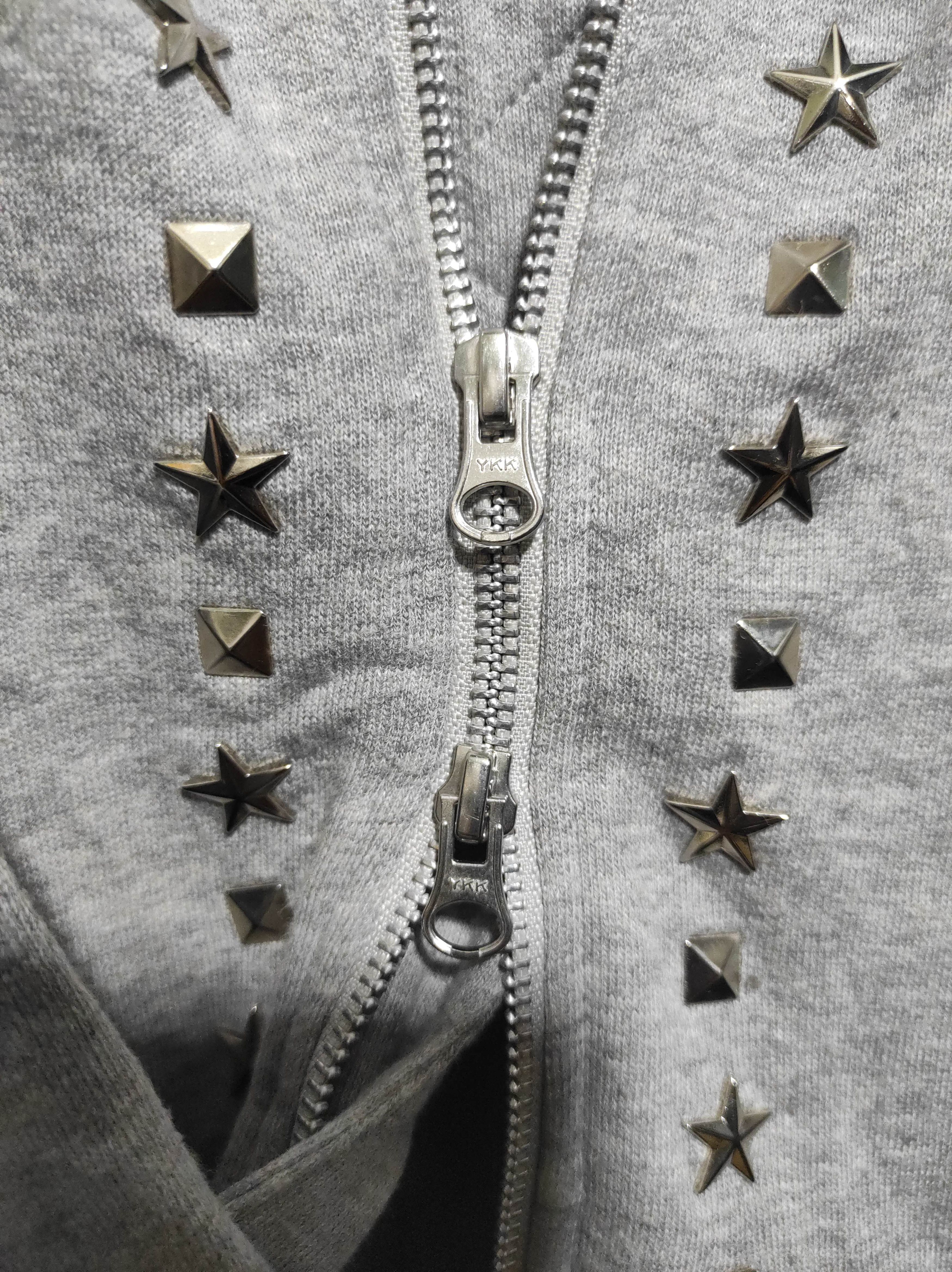 KEITAMARUYAMA Keita Maruyama Studded double Zip Fur Hoodie LGB i6w9 style Size US S / EU 44-46 / 1 - 4 Thumbnail