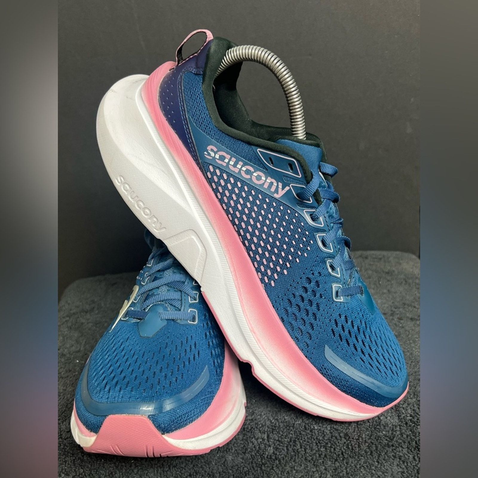 Saucony Saucony Guide 17 Shoes Navy Orchid Road Jogging Stability Size US 9 / IT 39 - 3 Thumbnail