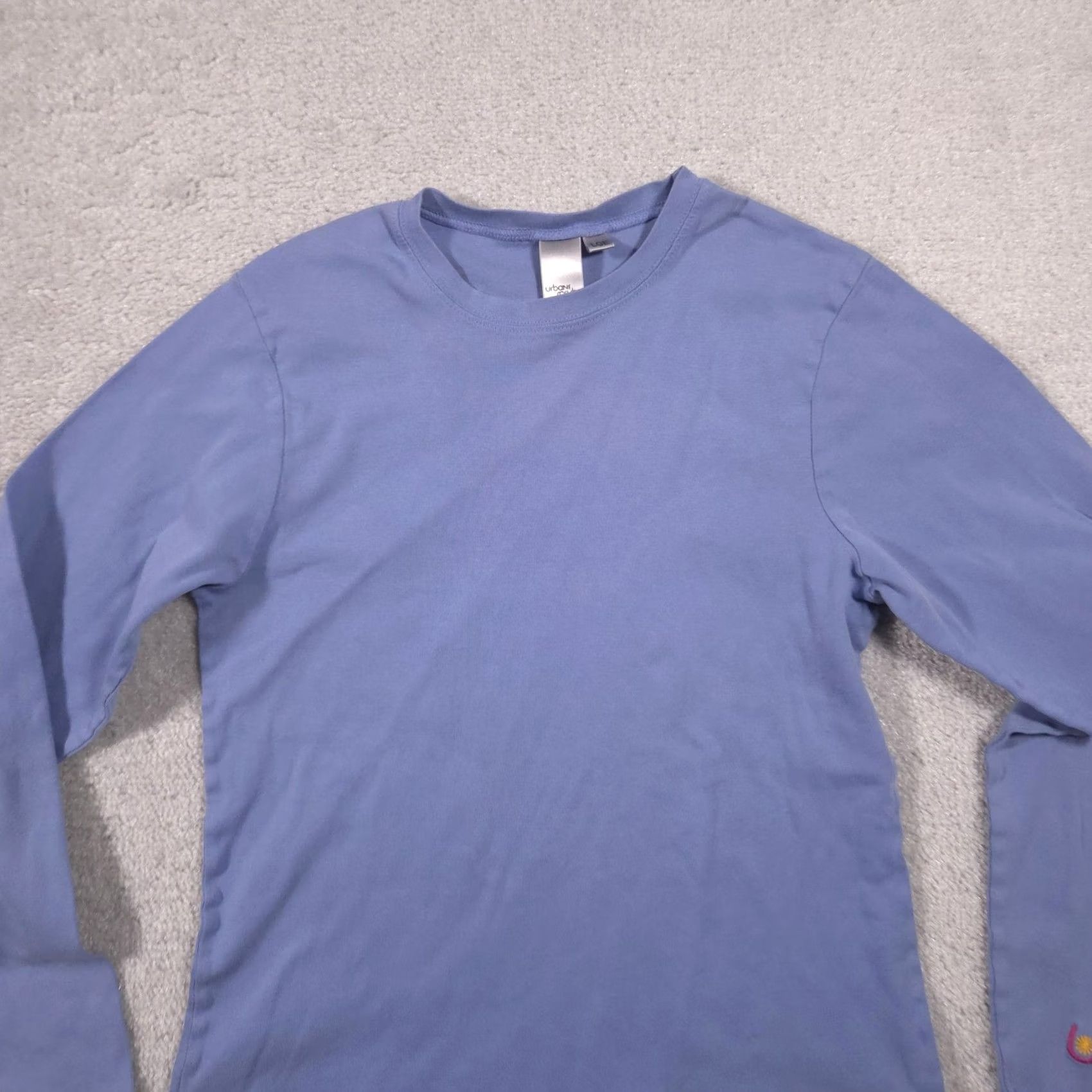 Vintage Urbane Scrubs Shirt Womens Large Blue Long Sleeve Knit Crewneck Cotton Tee Top Size L / US 10 / IT 46 - 3 Thumbnail