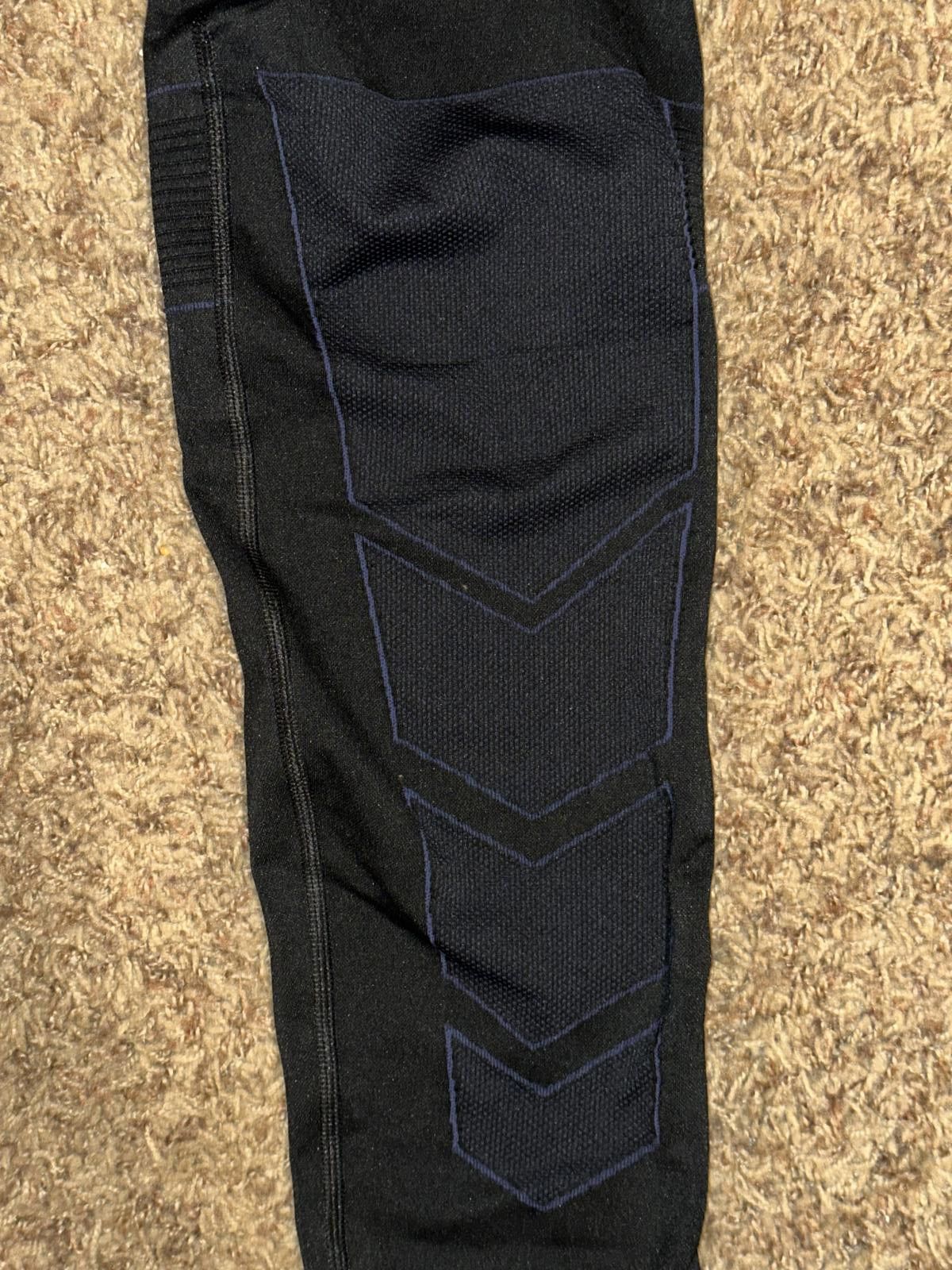 Nike Rare Nike Pro Hyperwarm Gamme Hyperwarm Black Blue Tights Size US 34 / EU 50 - 6 Thumbnail