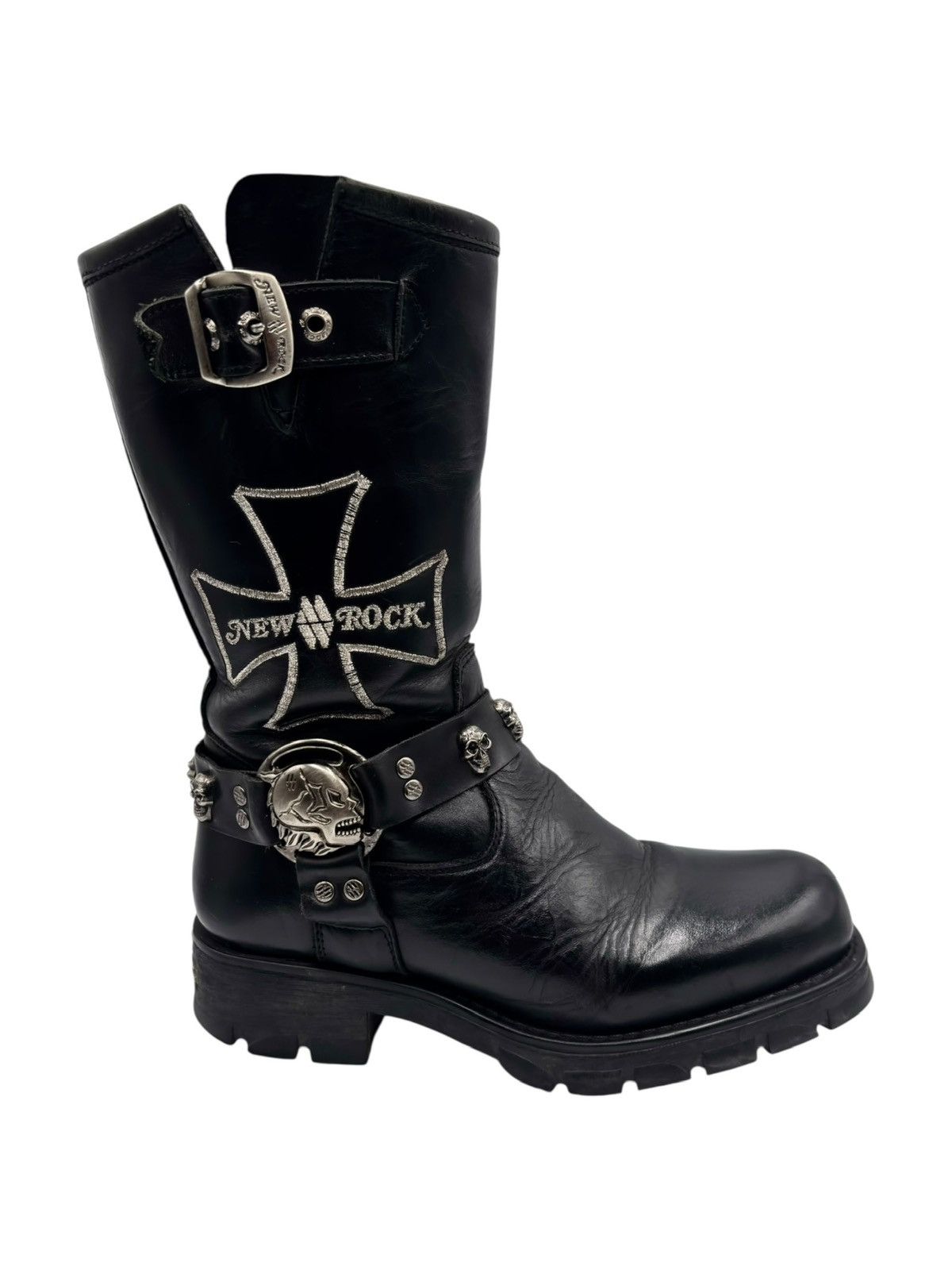 New Rock Vintage New Rock mid-calf biker boots Size 40 Size US 10 / IT 40 - 5 Thumbnail