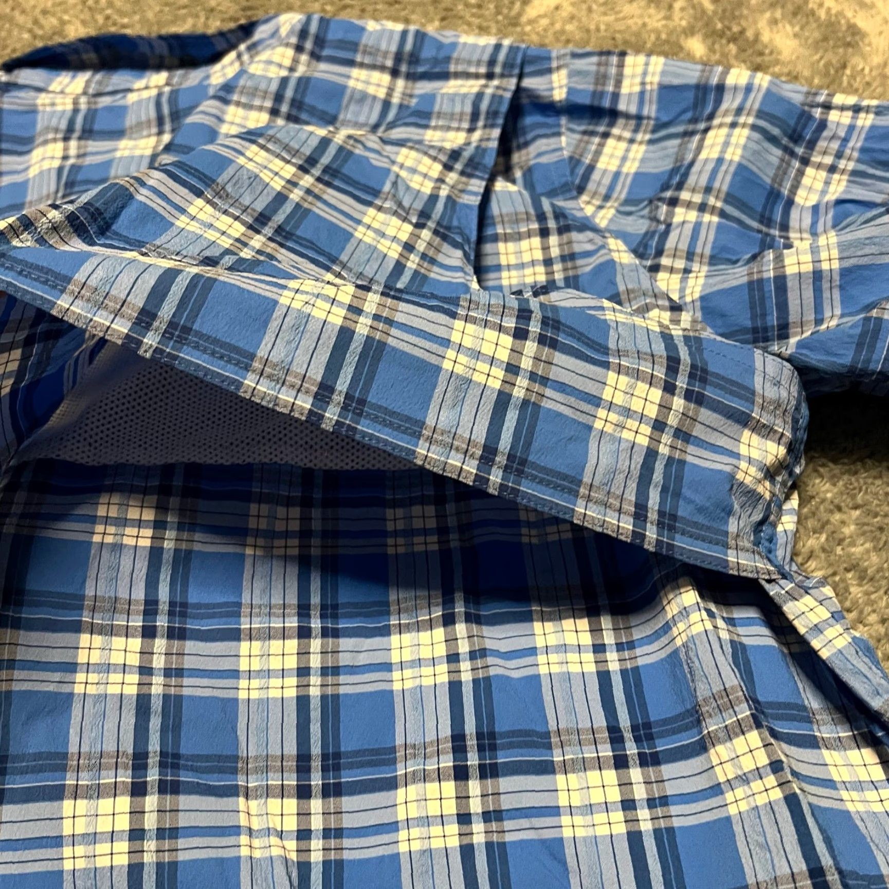 Vineyard Vines Vineyard Vines Shirt XL Men Blue Plaid Harbor Whale Button Vented Performance Long Sleeve Size US XL / EU 56 / 4 - 4 Thumbnail