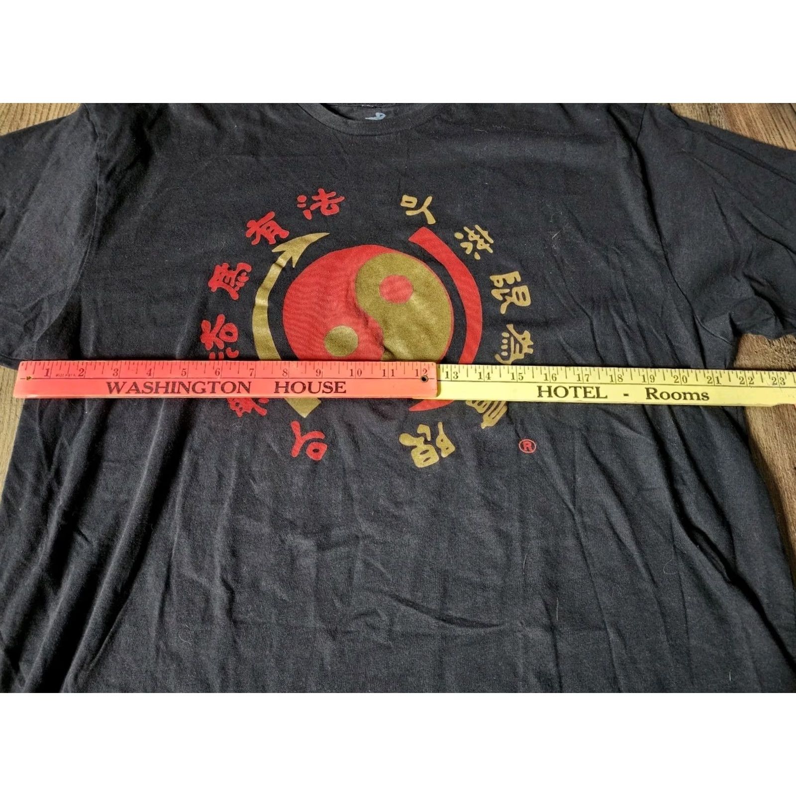 Lee Bruce Lee Kung Foo Shirt Mens XL T Shirt 2000s Graphic Print Black Cotton Short Sleeve Crew Neck Martial Arts Logo Size US XL / EU 56 / 4 - 5 Thumbnail