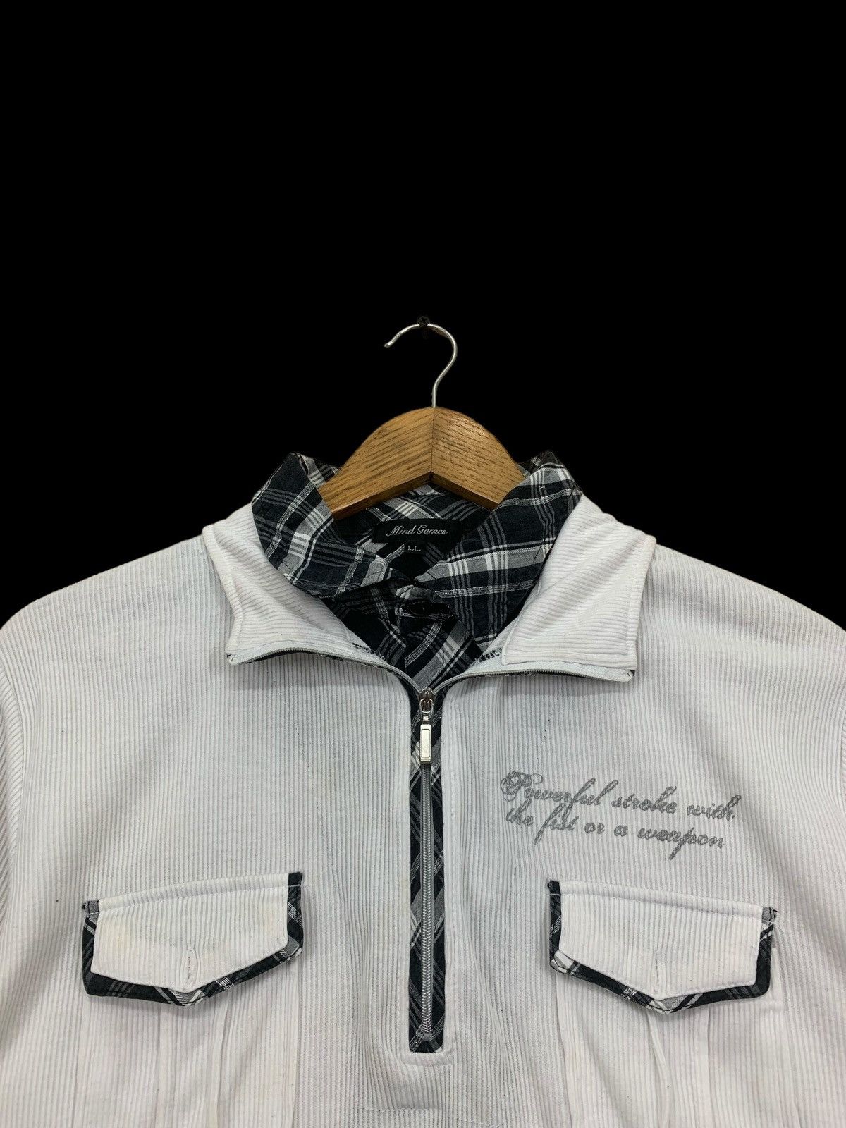 If Six Was Nine × Japanese Brand × Le Grande Bleu (L.G.B.) Mind Games 2 Collar Y2k Affliction Style Life Poems Size US XL / EU 56 / 4 - 7 Thumbnail
