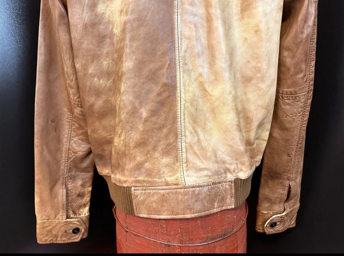 Lee LEE Re-print Distressed, Brown, Leather Bomber Jacket Lg Size US L / EU 52-54 / 3 - 9 Thumbnail