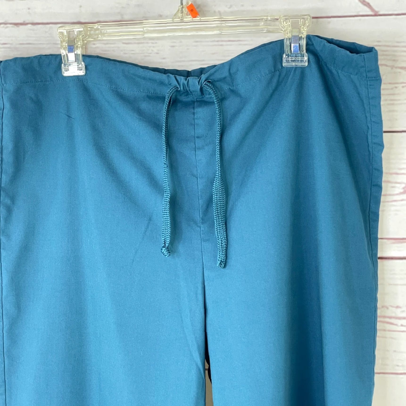 Alife Life Women's Solid Green Pull On Scrub Pants Small Green Drawstring Waist Scrub Pants Womens Size 28" / US 6 / IT 42 - 2 Thumbnail