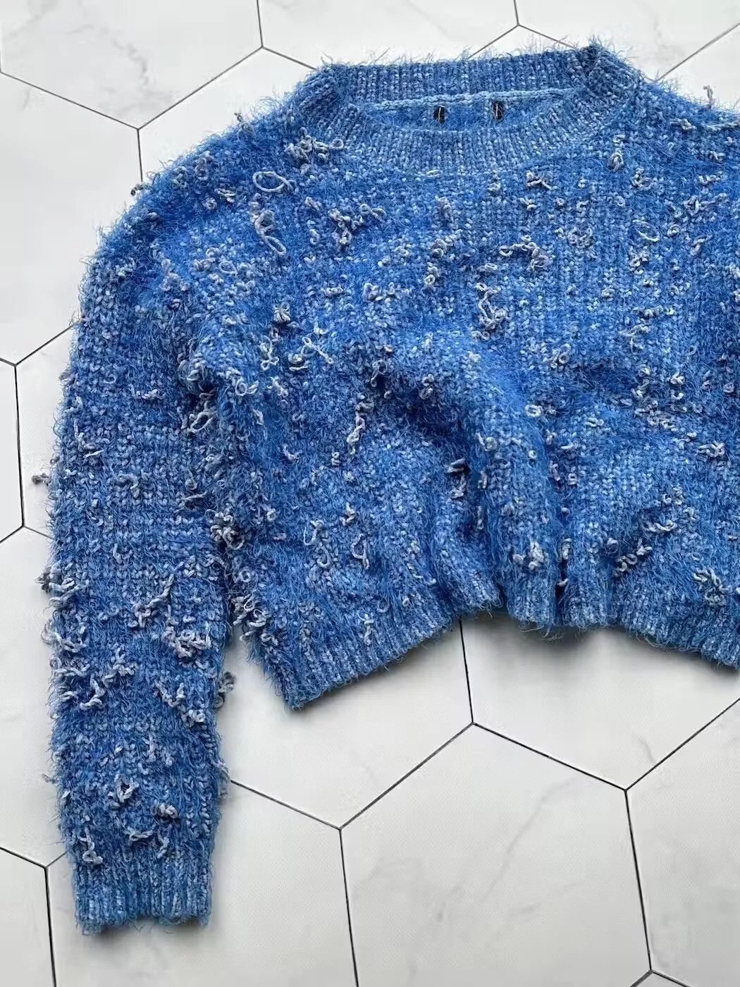 Japanese Brand Vintage Mohair Sweater (B441)E2 Size S / US 4 / IT 40 - 2 Thumbnail