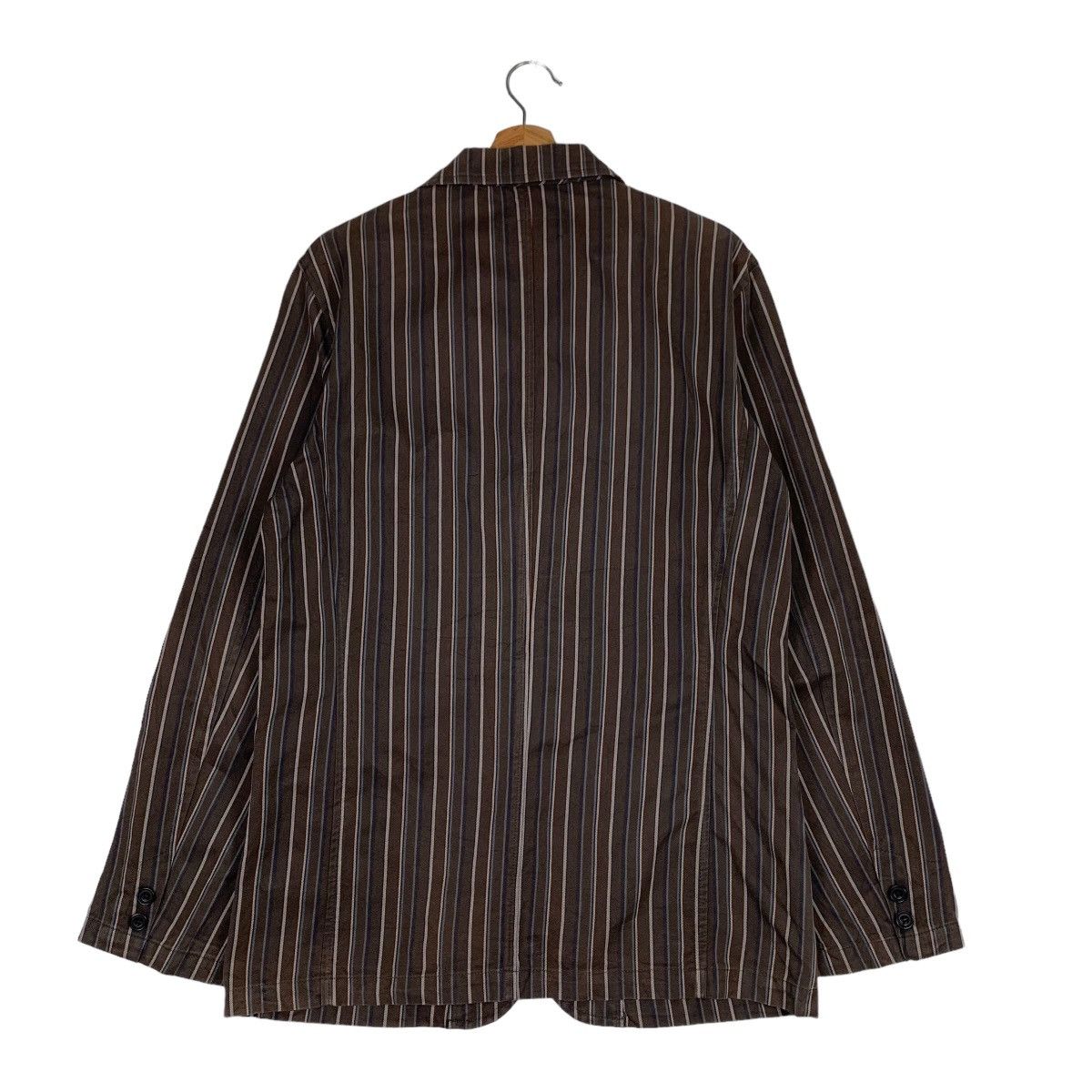 Japanese Brand KAPITALIST Striped Casual Jacket #0624-C29 Size US L / EU 52-54 / 3 - 7 Thumbnail