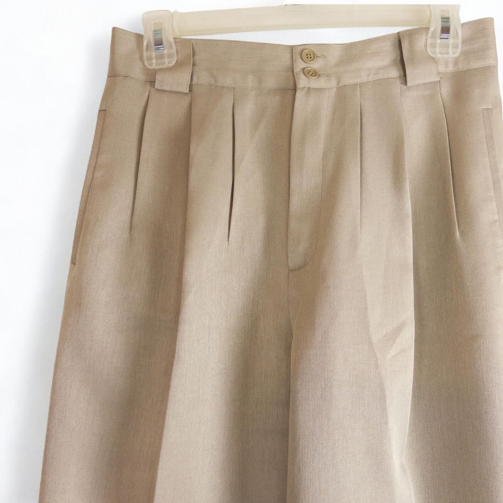 Other Giorgio Sant Angelo Vintage Tan Solid Pants Womens Small Size 28" / US 6 / IT 42 - 3 Thumbnail