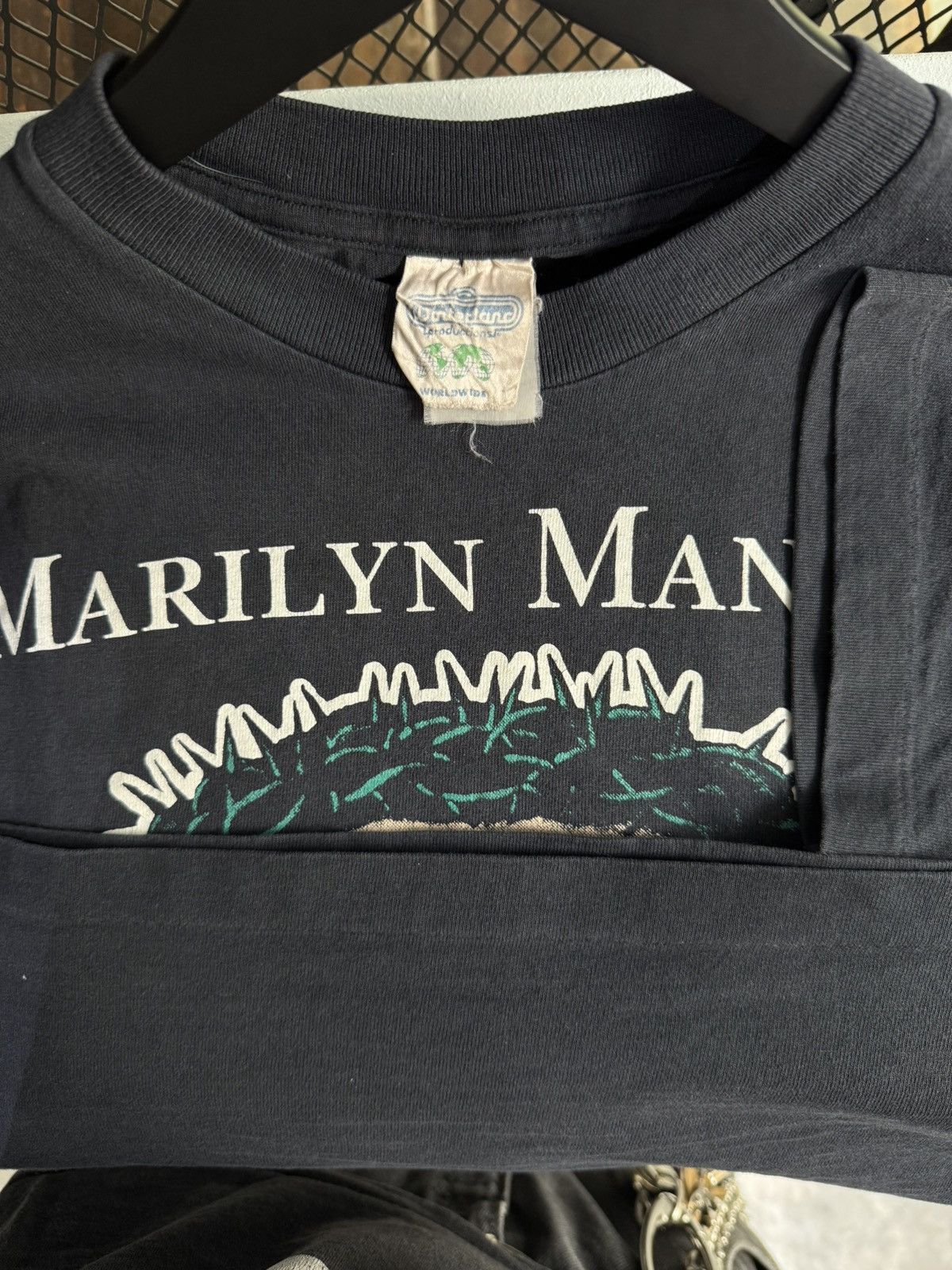 Marilyn Manson × Vintage Vintage GRAIL RARE 1996 Marilyn Manson Believe Jesus Tee Size US S / EU 44-46 / 1 - 4 Thumbnail