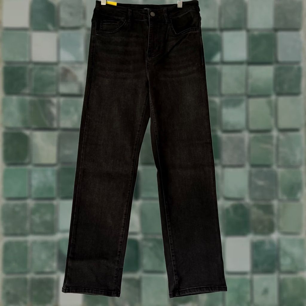 Vintage VINTAGE Well Worn High Rise Jeans Black Wash 90s Straight Casual Womens 6/28 5-Pocket Size 28" / US 6 / IT 42 - 1 Thumbnail