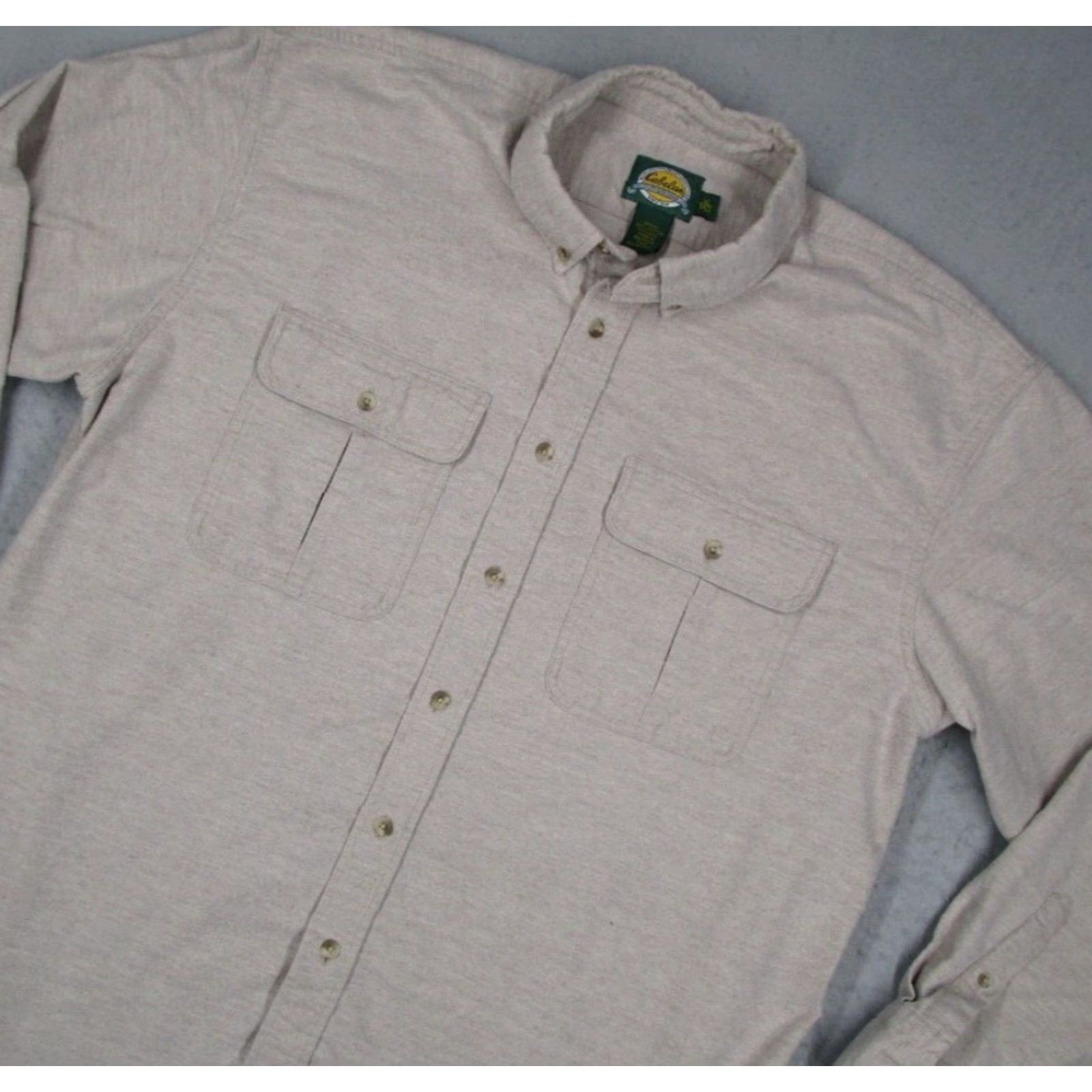 Vintage Cabela's Shirt Mens XL Tall Beige Soft Trail Flannel Button-Up Workwear Size US XL / EU 56 / 4 - 2 Thumbnail