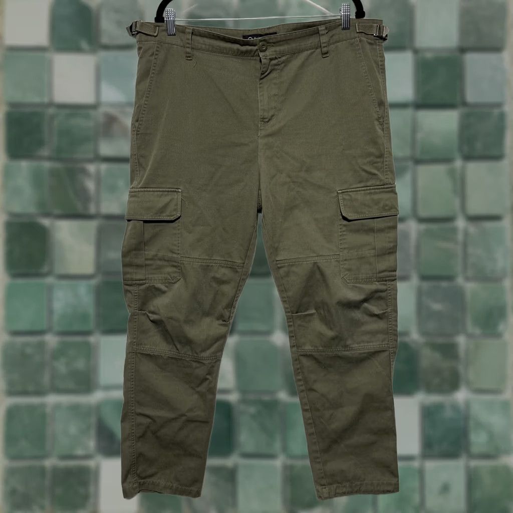 Empyre Empyre Cargo Pants Mens 36x29 Green Adjustable Waist Straight Leg Utility Casual Pants Mens Green Adjustable Waist Straight Leg Cargo Pocket Casual Size US 36 / EU 52 - 1 Thumbnail
