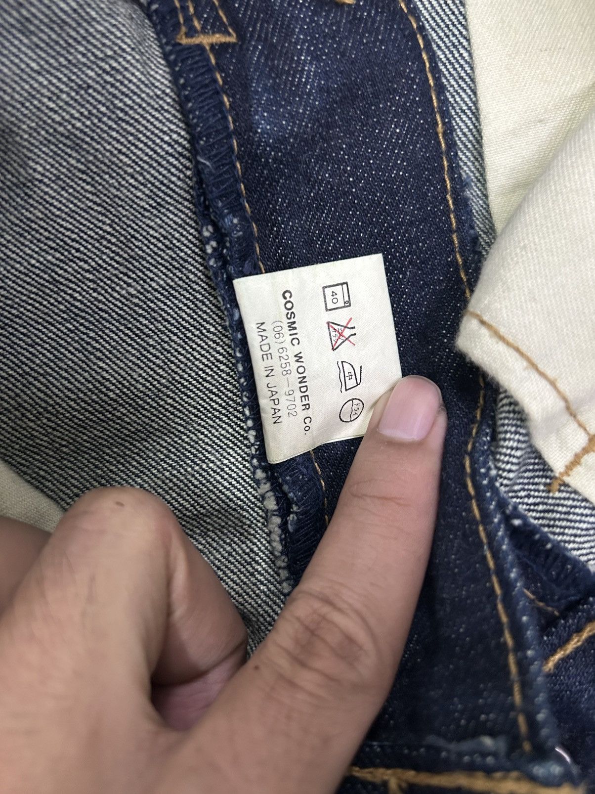 Cosmic Wonder × Japanese Brand × Vintage Vintage Cosmic Wonder Japanese Denim Slim Fit Jeans Size US 32 / EU 48 - 16 Thumbnail