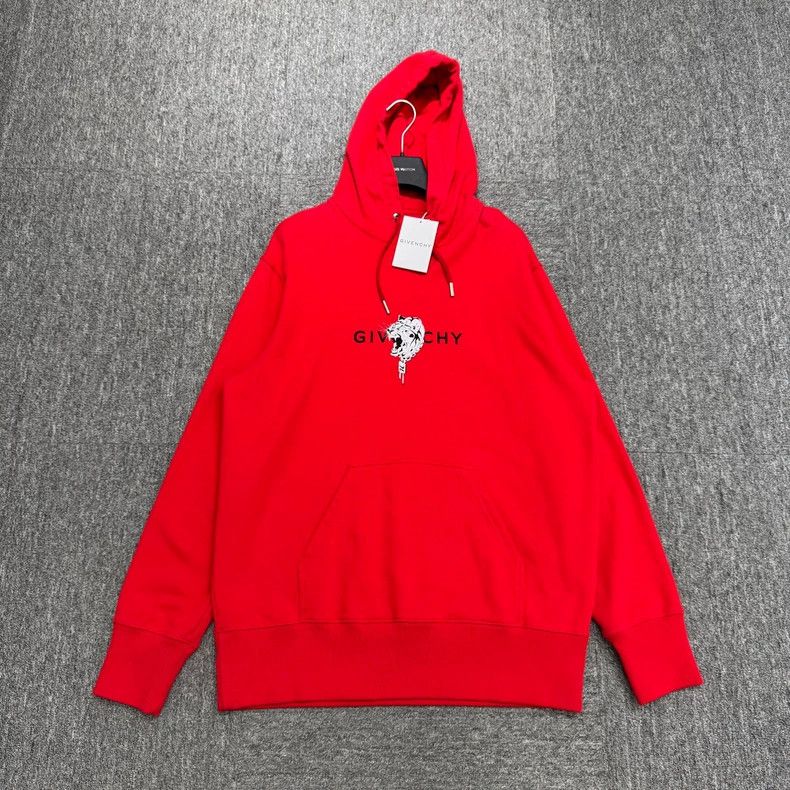 Givenchy Givenchy Tiger Head Letter Printed Hooded Sweatshirt Size US L / EU 52-54 / 3 - 1 Thumbnail