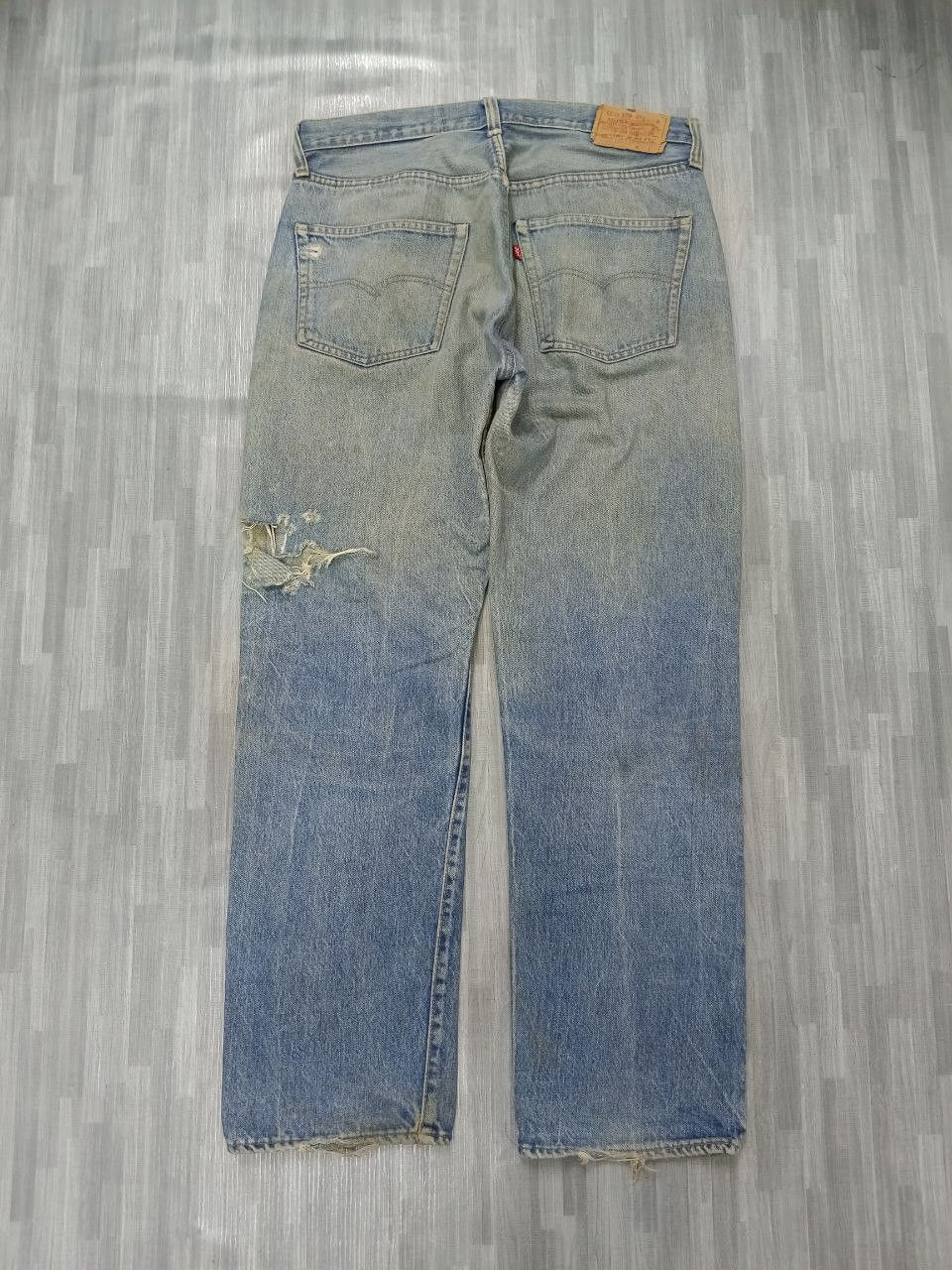 Levi's Vintage Clothing THRASH LEVIS 70s SELVEDGE DENIM PANTS Size US 33 - 3 Thumbnail