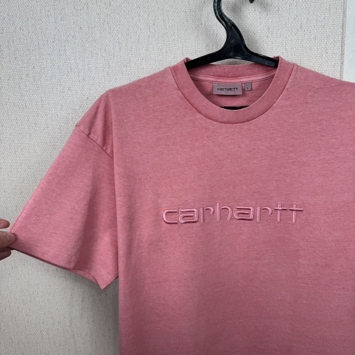 Carhartt Carhartt T shirt Embroidered Logo Pink Duster L Streetwear Size US L / EU 52-54 / 3 - 9 Thumbnail
