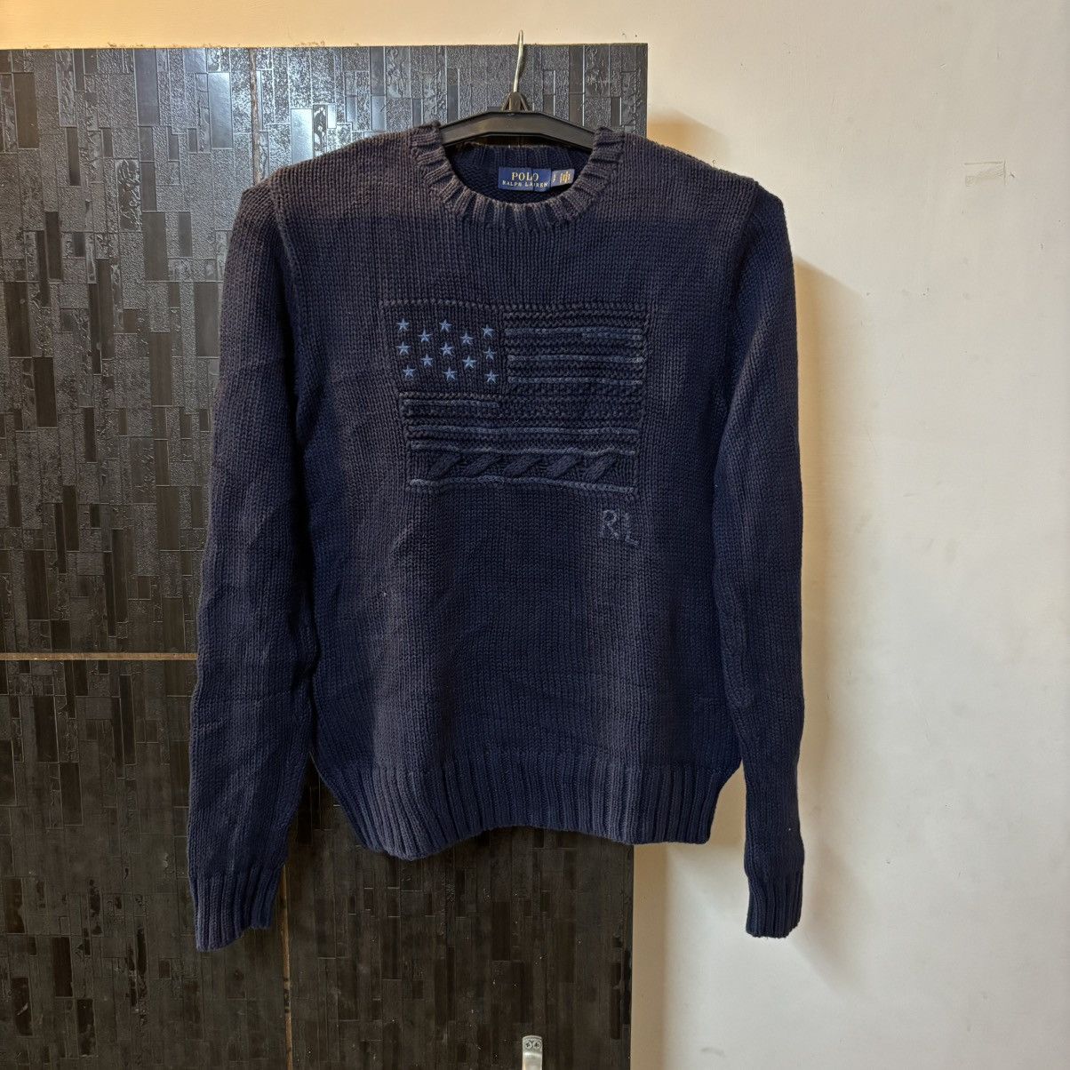 Polo Ralph Lauren × Vintage Polo Ralph Lauren American Flag Sweater Size US S / EU 44-46 / 1 - 2 Thumbnail
