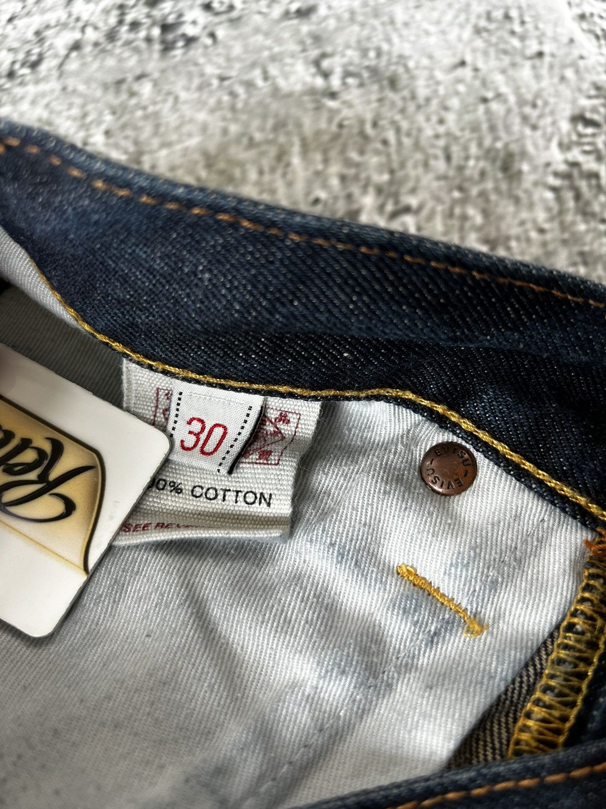 Evisu Evisu jeans daicock big logo gold selvedge denim Japan Size US 30 / EU 46 - 10 Thumbnail