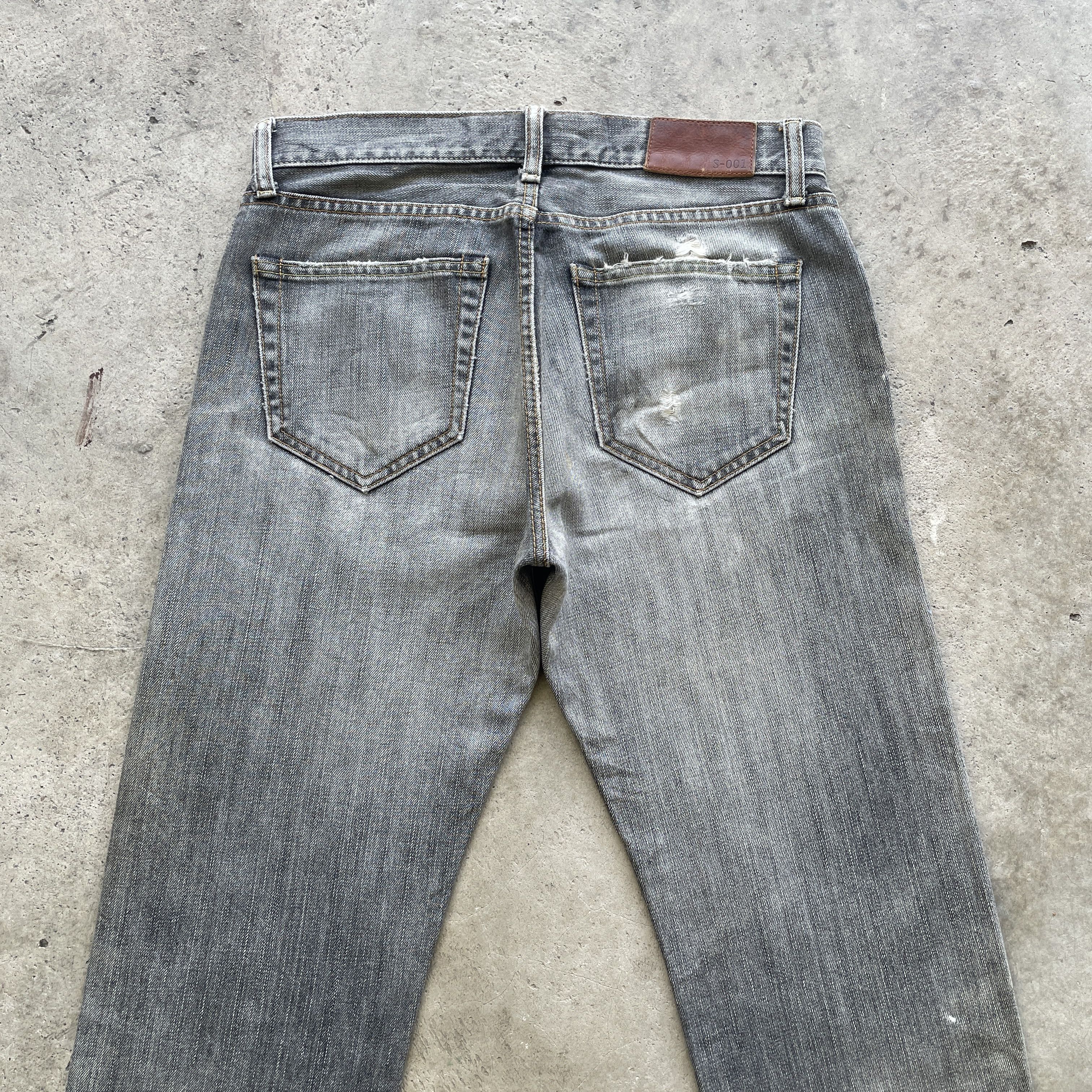Japanese Brand × Jean × Vintage VINTAGE JAPANESE DISTRESSED BLACK FADED JEANS PANTS W31 Size US 31 - 8 Thumbnail