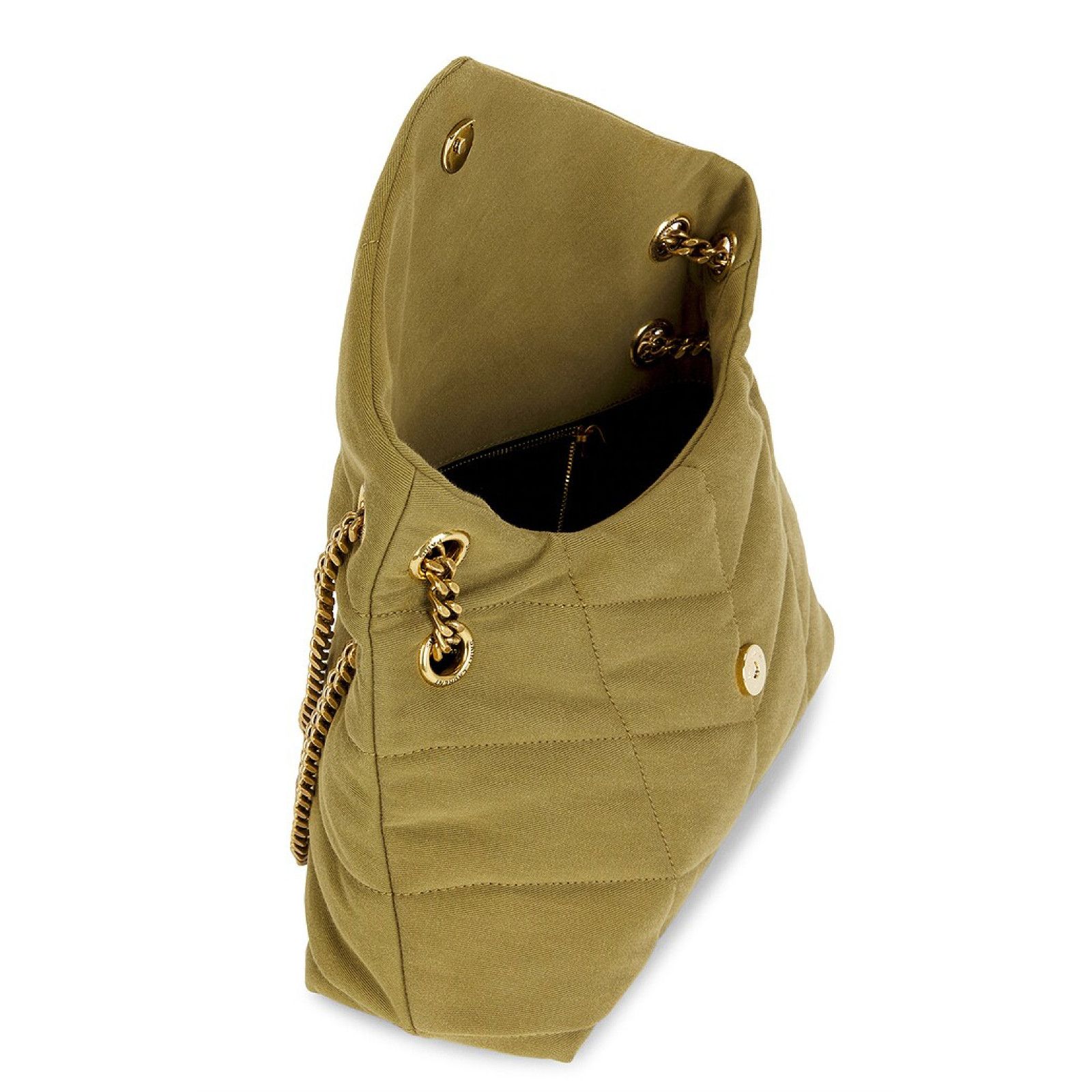 Yves Saint Laurent Saint Laurent Small Puffer Fir Green Gold YSL Crossbody Bag Size ONE SIZE - 16 Thumbnail