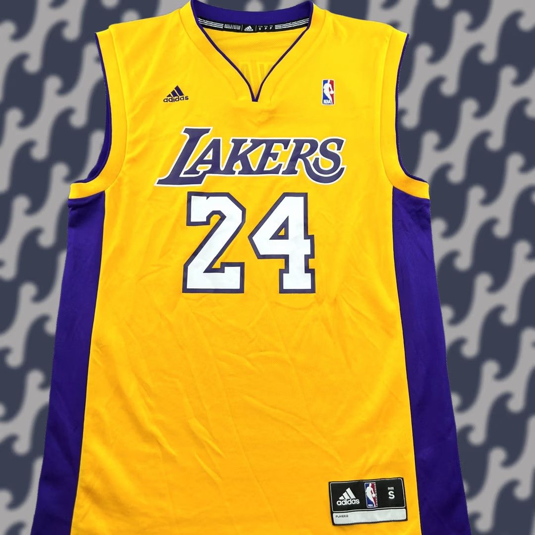 Adidas LA Lakers Kobe Bryant 2012 Basketball Jersey Mens Small Sleeveless Tank Adidas Yellow Size US S / EU 44-46 / 1 - 1 Thumbnail